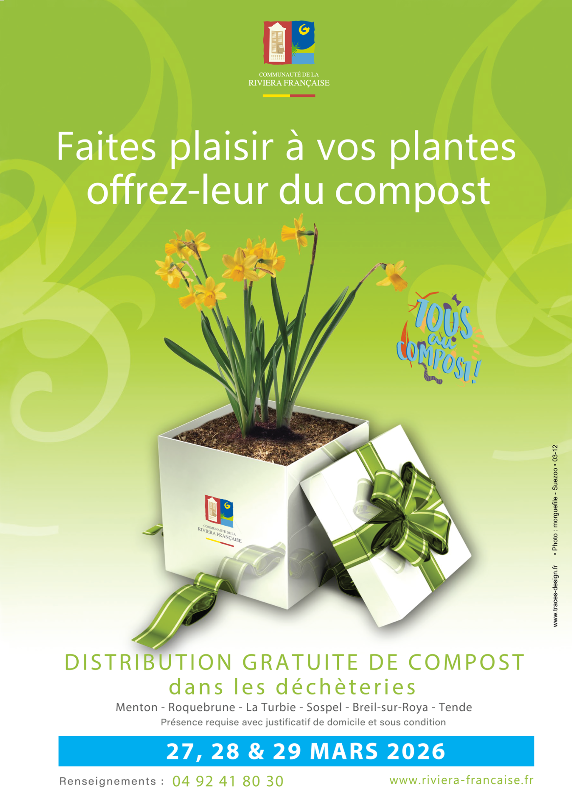 Distribution gratuite de compost en decheterie