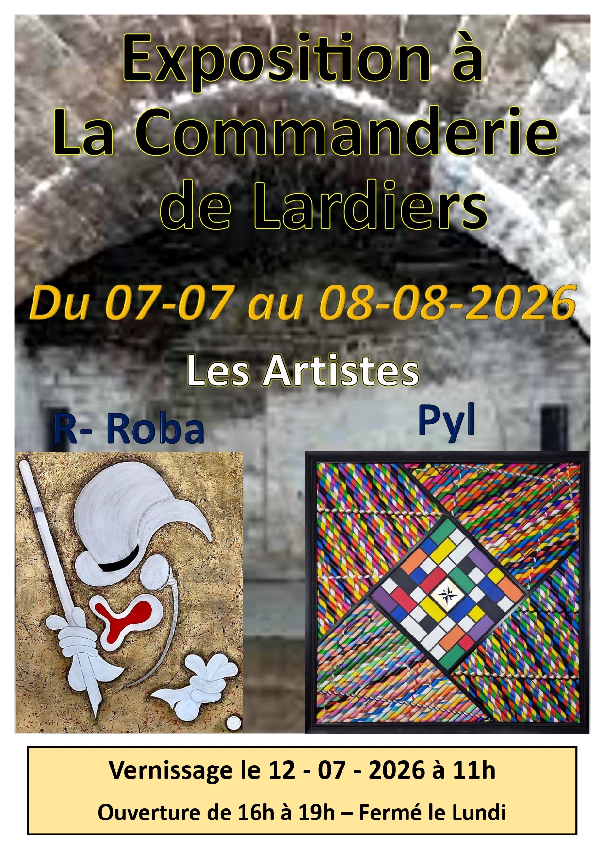 Pyl et Richard Roba � la Commanderie