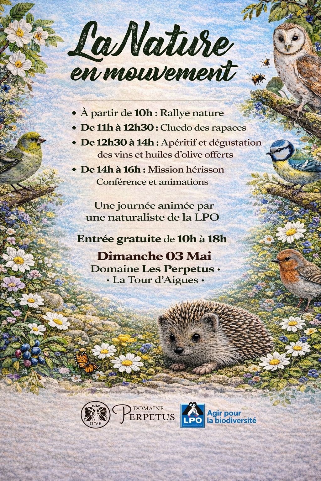 La nature en mouvement au Domaine des Perprtus � La Tour d'Aigues