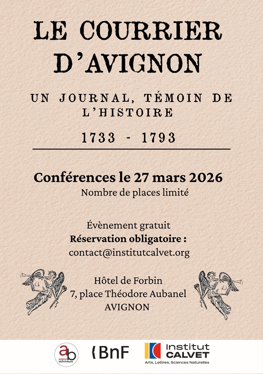 Le Courrier d�Avignon, un journal t�moin de l�histoire, 1733 � 1793