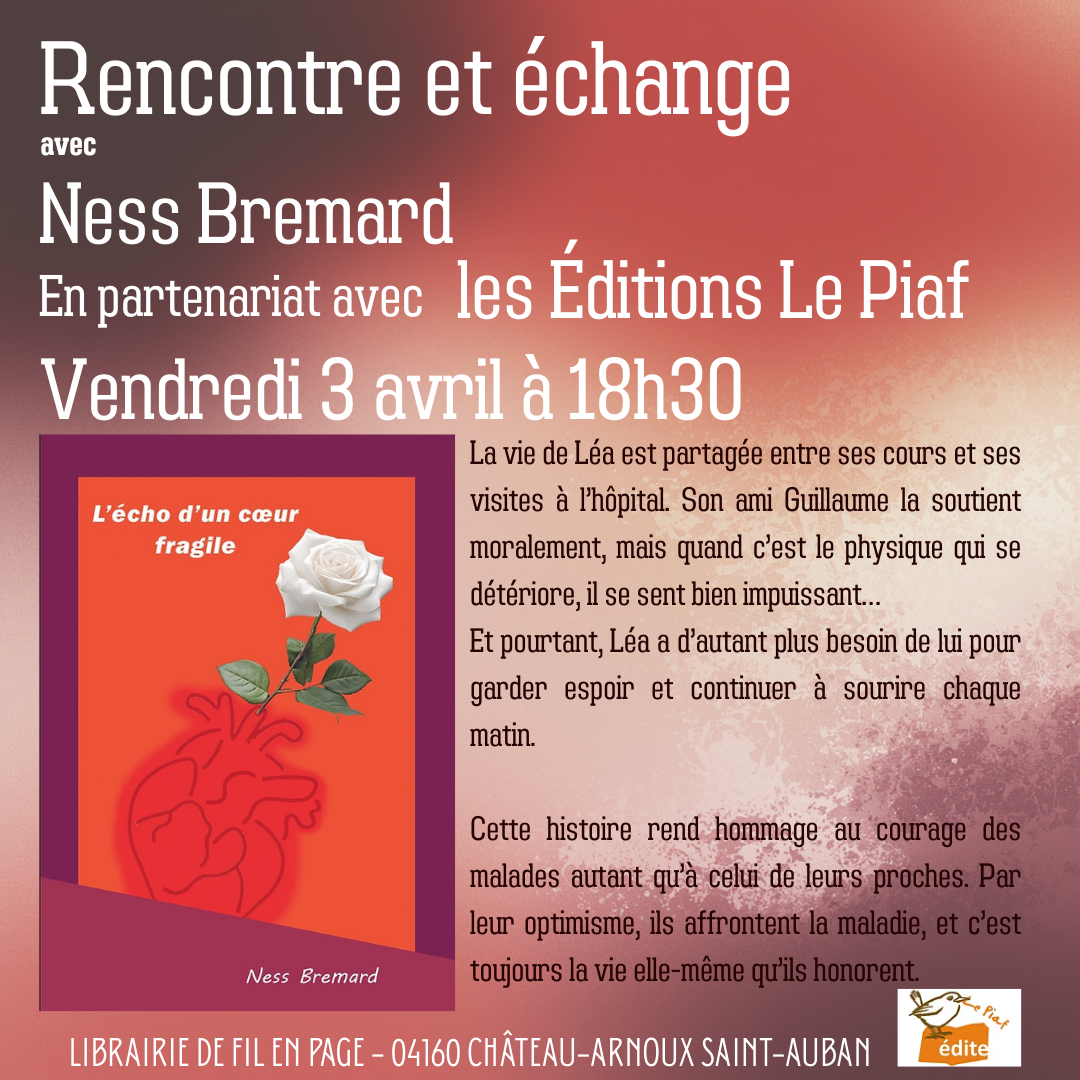 Rencontre avec Ness Bremard et les �ditions Le Piaf : Place aux jeunes !