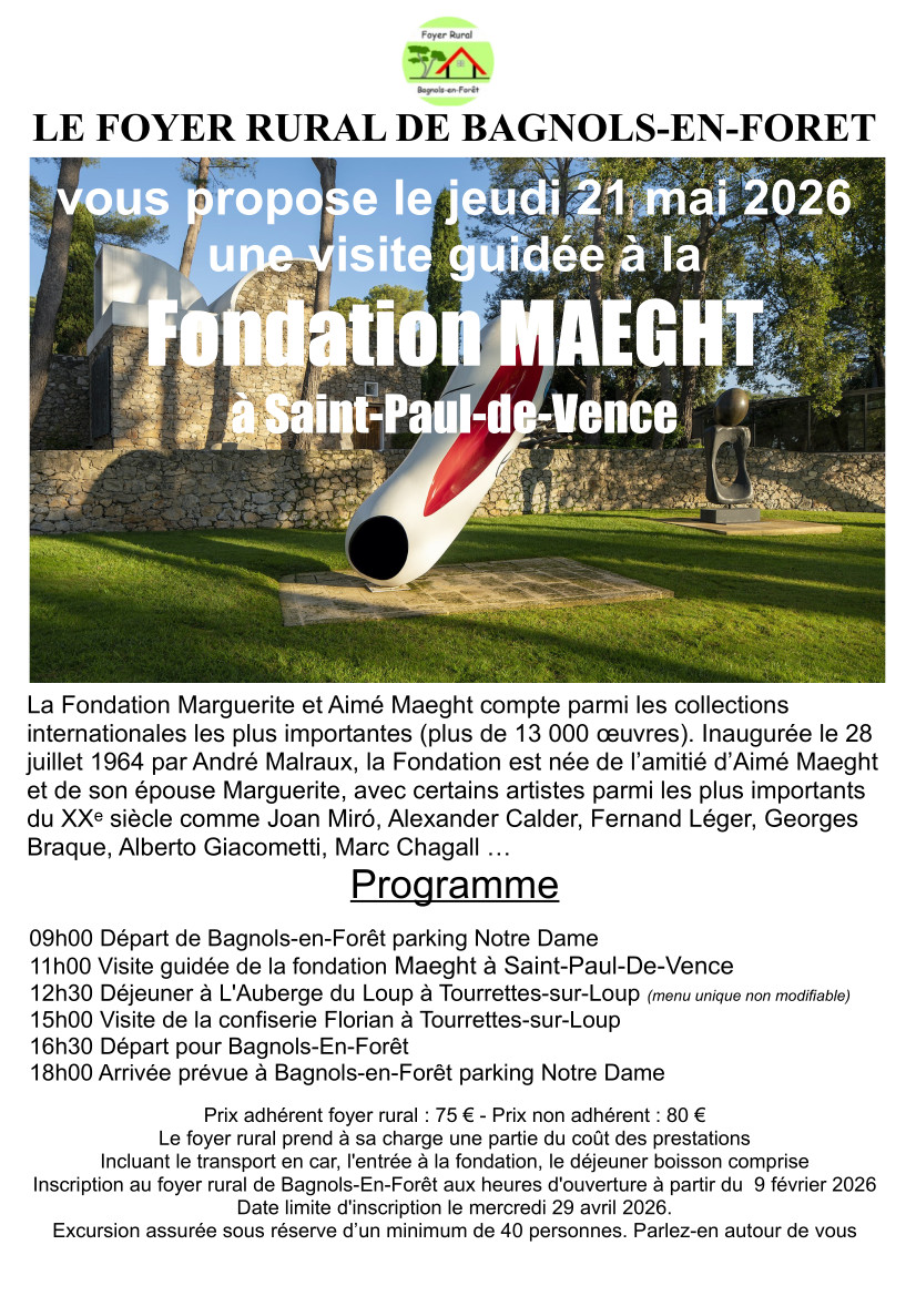 Visite guid�e de la Fondation Maeght