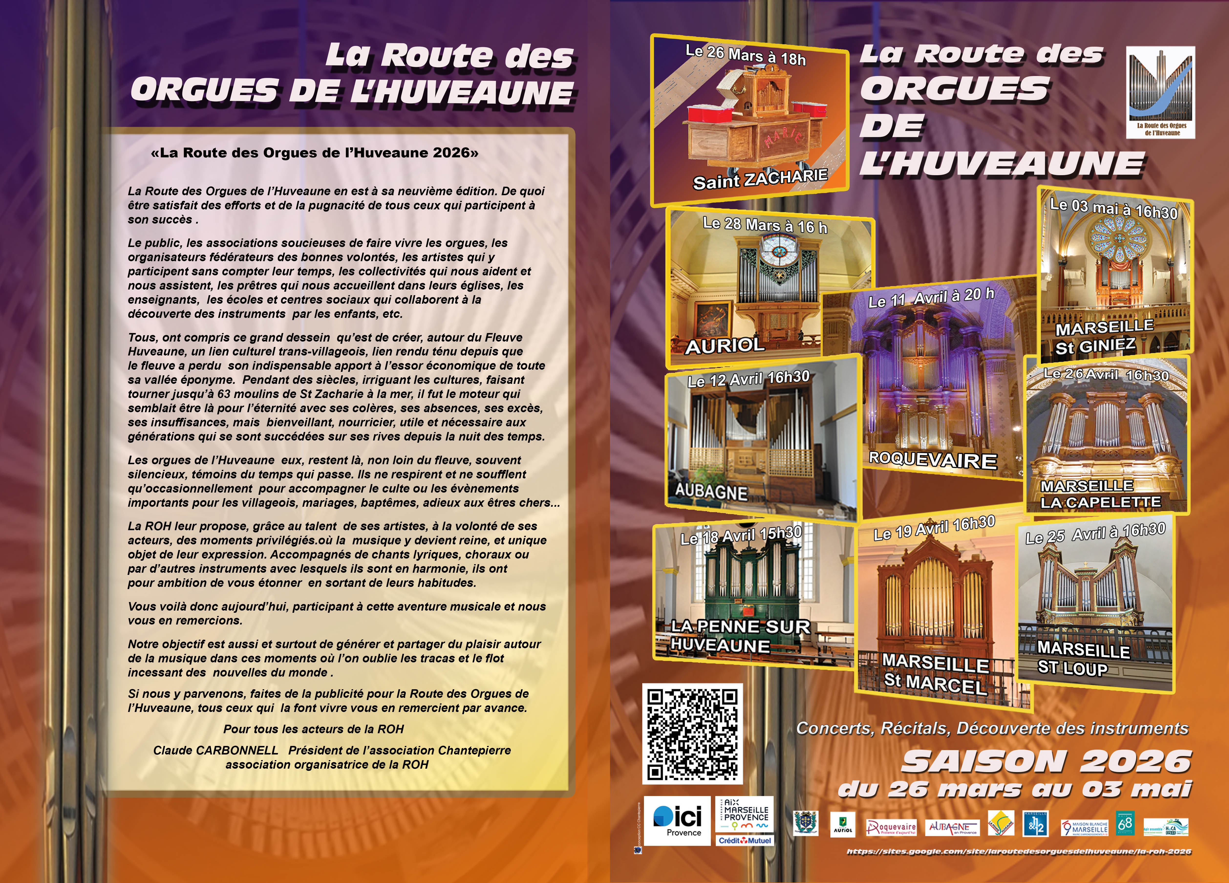 La route des orgues de l'Huveaune - concerts � Marseille