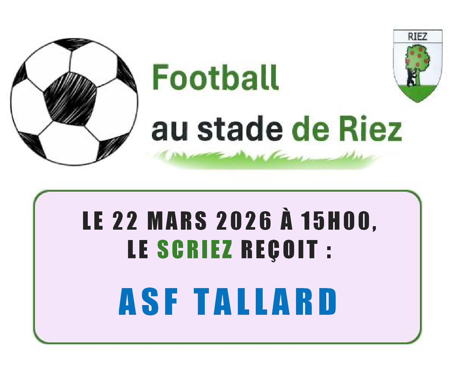 FOOTBALL � Sporting Club Ri�zois vs ASF TALLARD