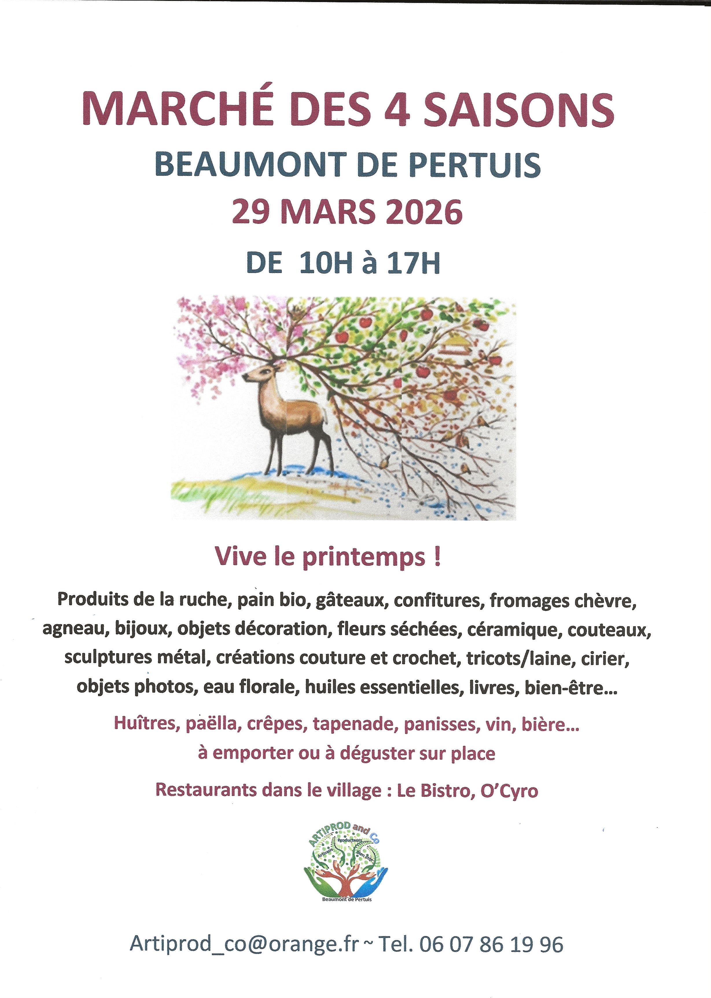 MARCHE DES 4 SAISONS � Beaumont de Pertuis