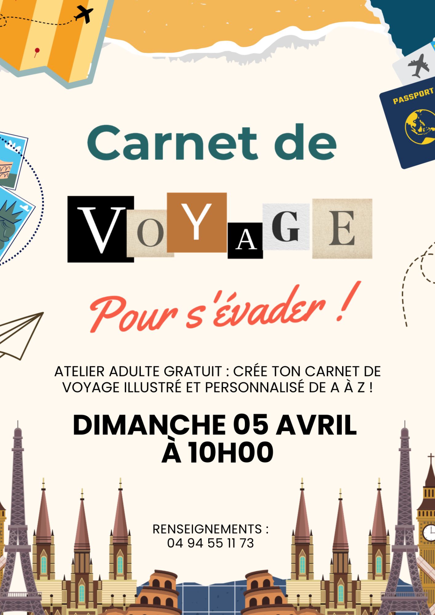 Carnet de voyage pour s'�vader