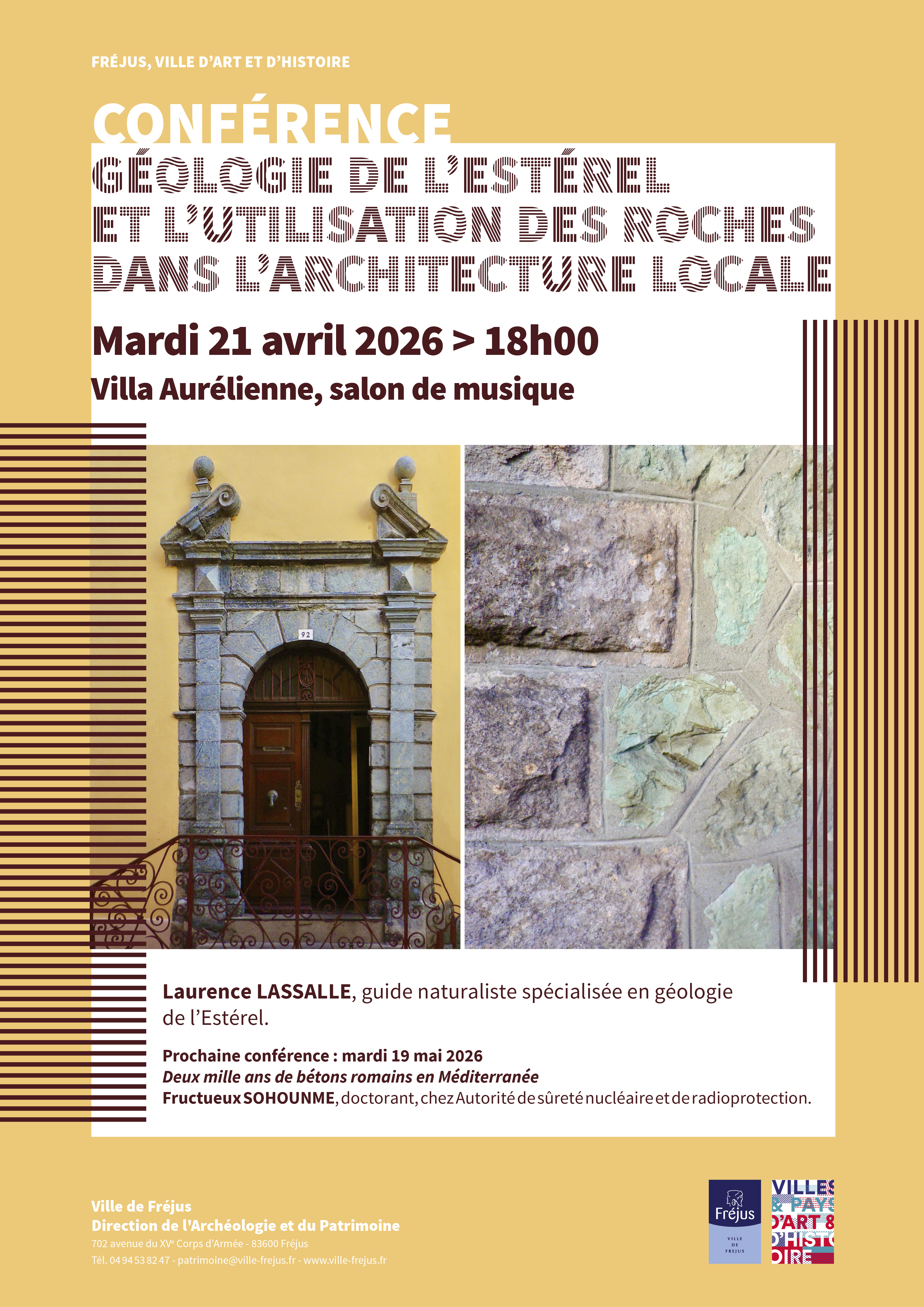 Conf�rence du Patrimoine - La G�ologie de l�Est�rel et l�utilisation des roches locales dans l�architecture