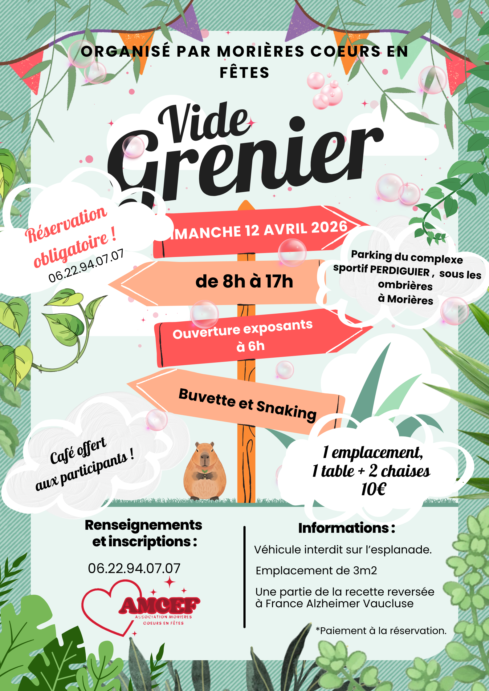Vide grenier de Mori�res c�urs en f�tes