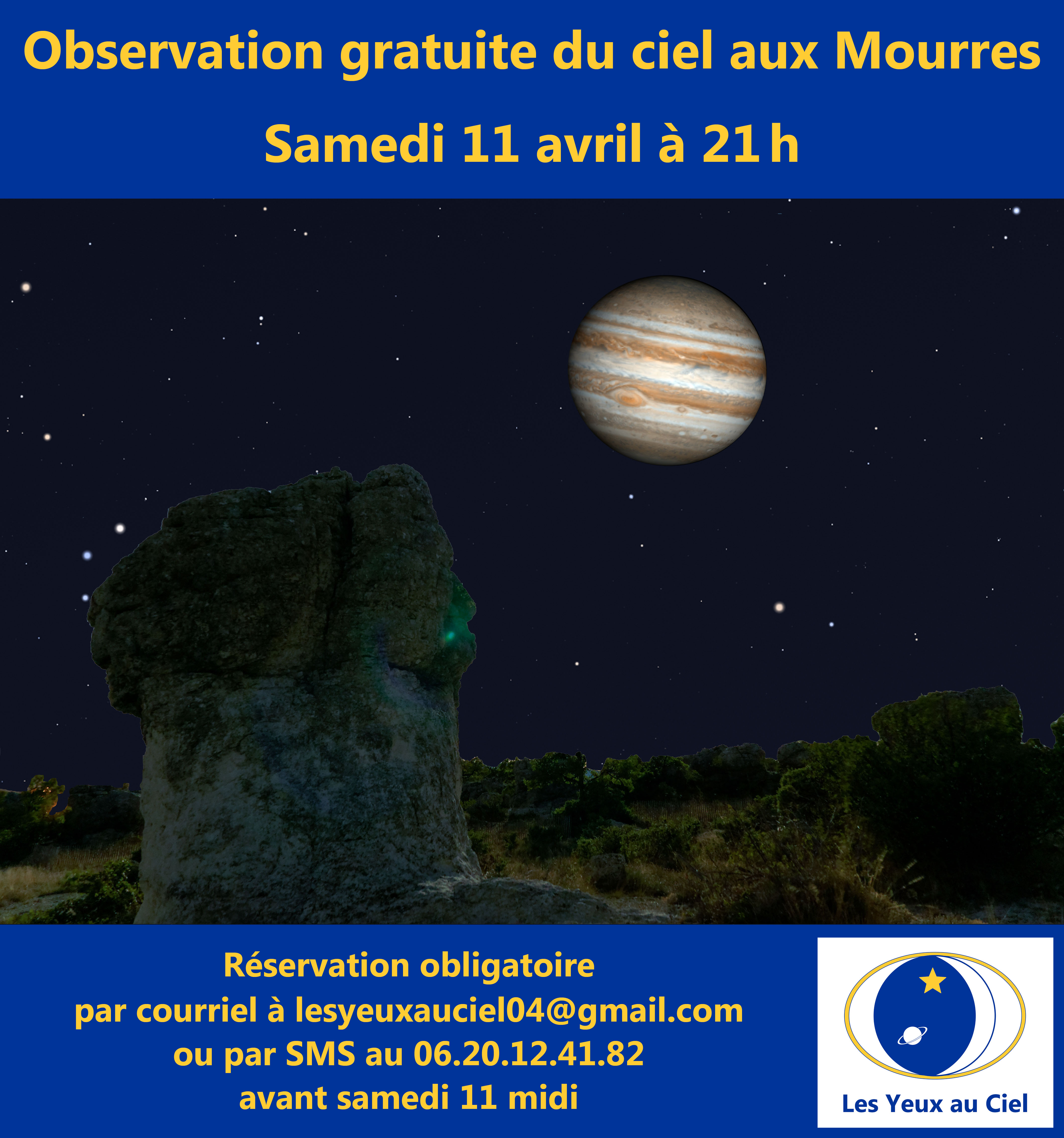 Observation du ciel aux Mourres
