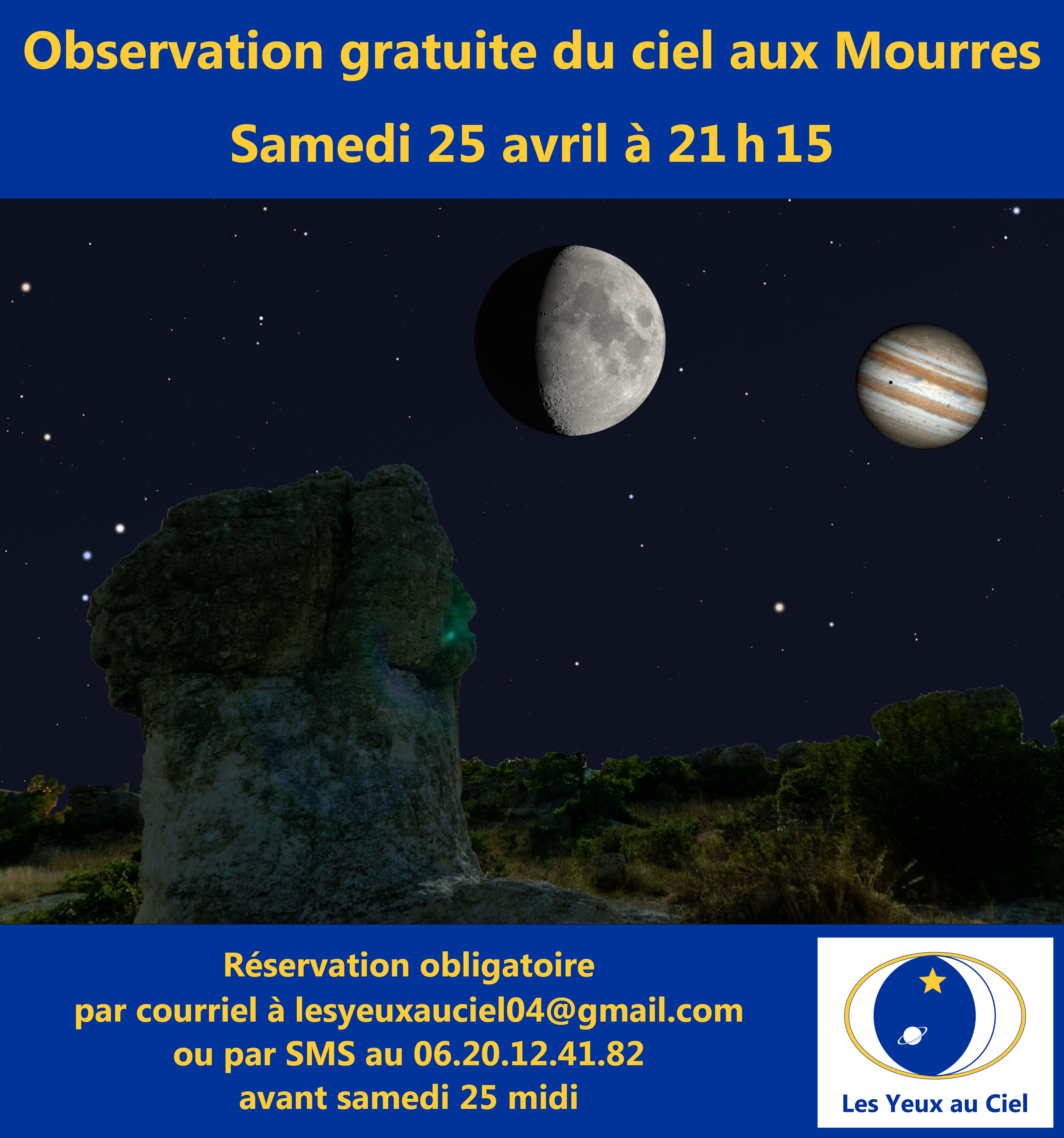 Observation du ciel aux Mourres