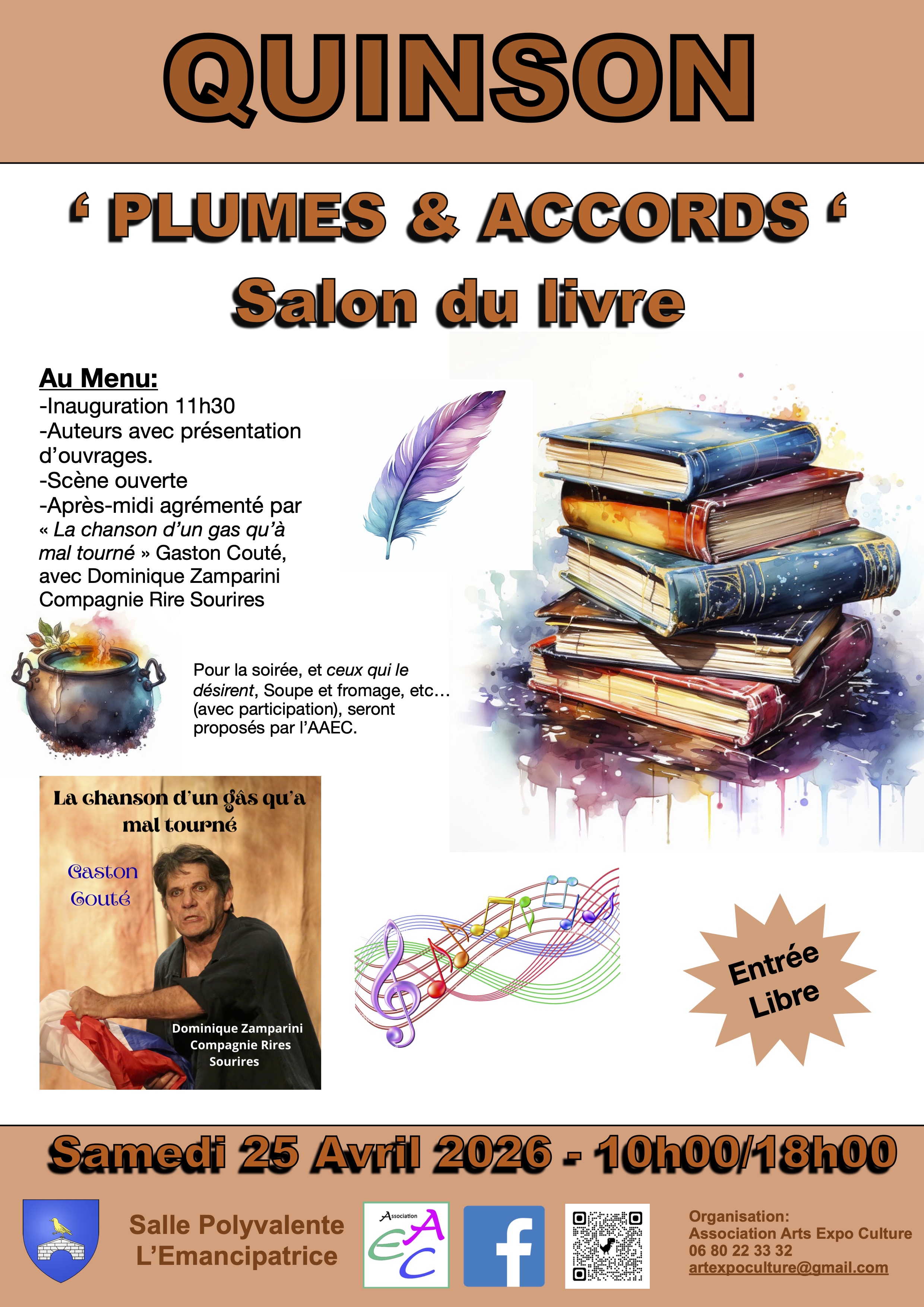 Quinson: Salon du livre 2026 