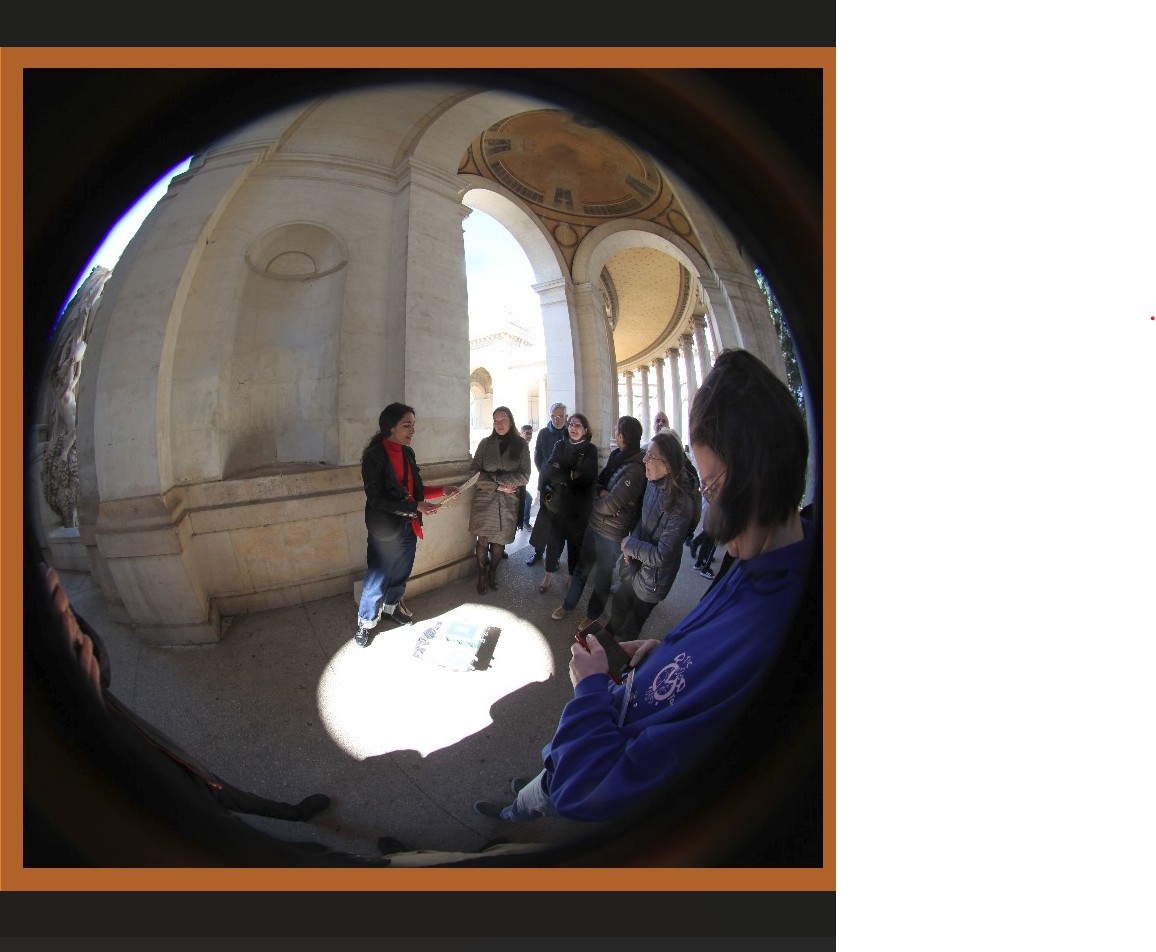 Alignement du palais Longchamp avec le soleil � l'�quinoxe de printemps