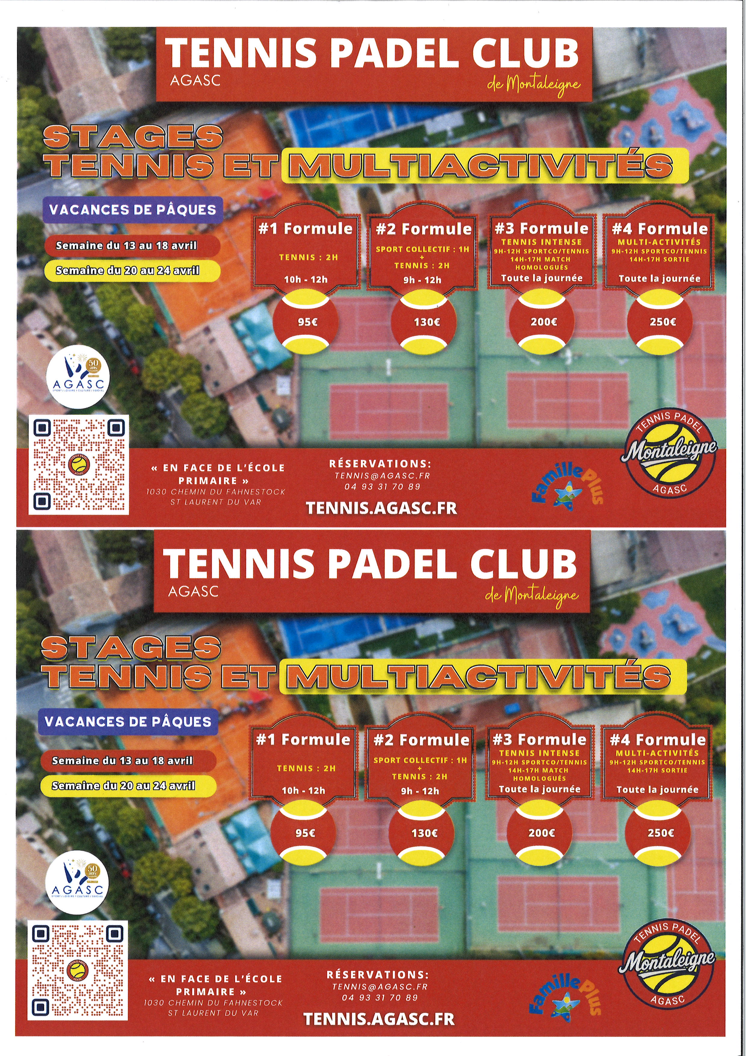 Tennis Padel Club - Animations vacances de Printemps
