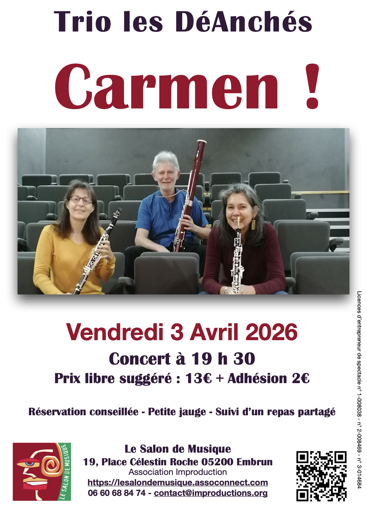Concert - Carmen ! par le trio les D�Anch�s