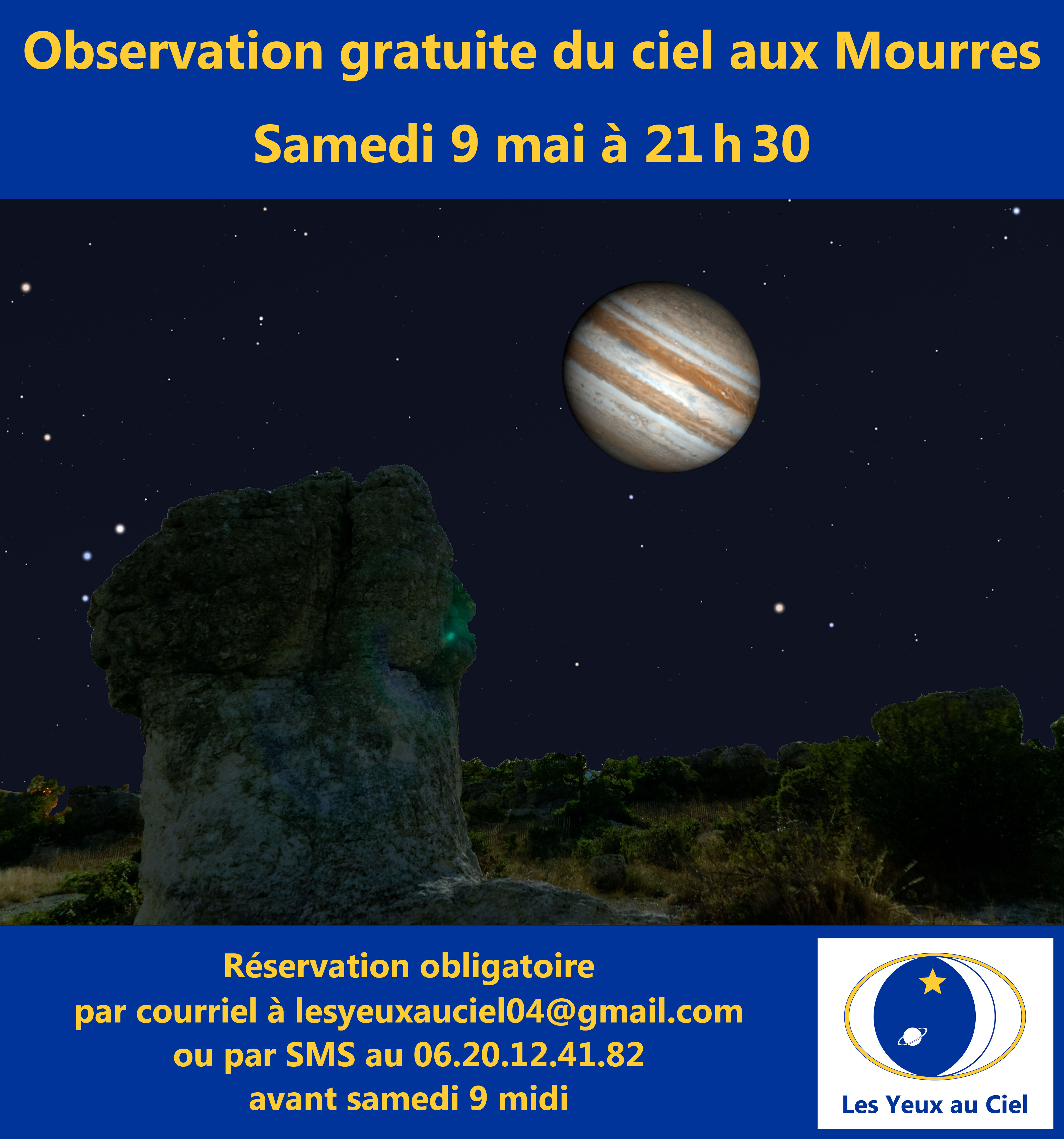 Observation du ciel aux Mourres