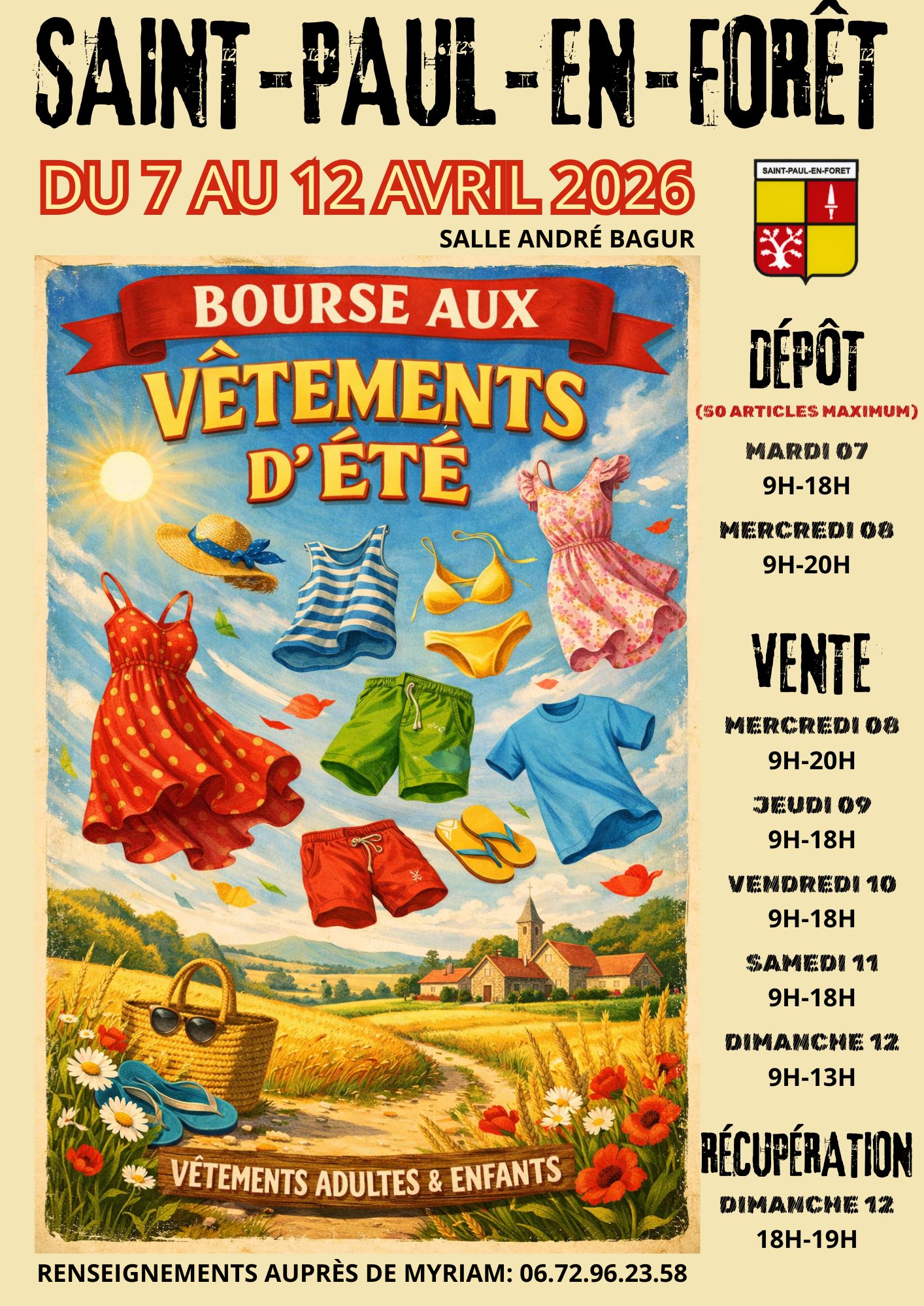 BOURSE AUX V�TEMENTS Printemps/�t�