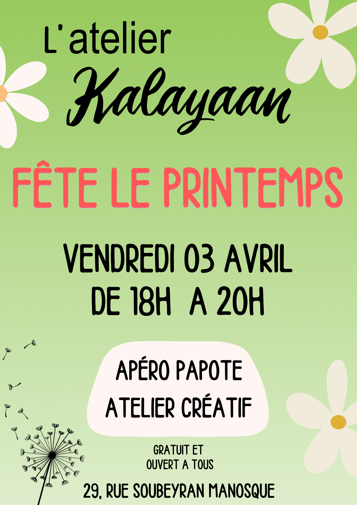 L'atelier Kalayaan f�te le printemps