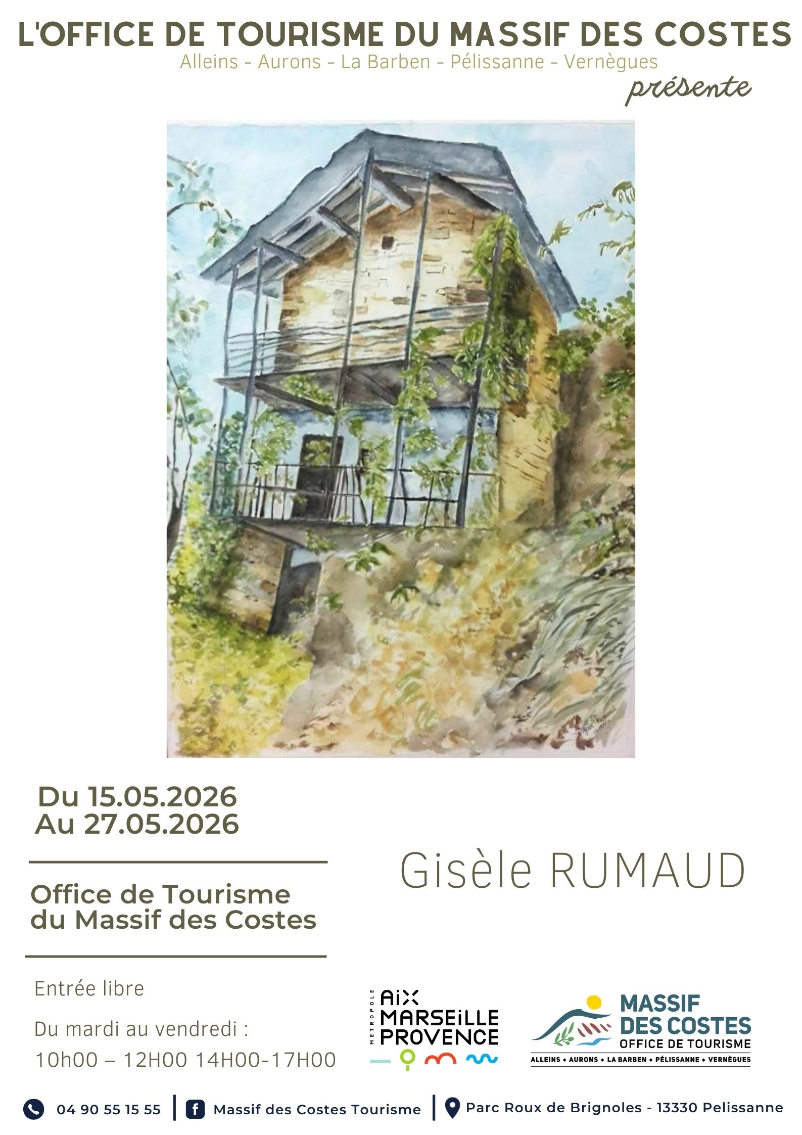 Exposition d'aquarelles de Gis�le RUMAUD