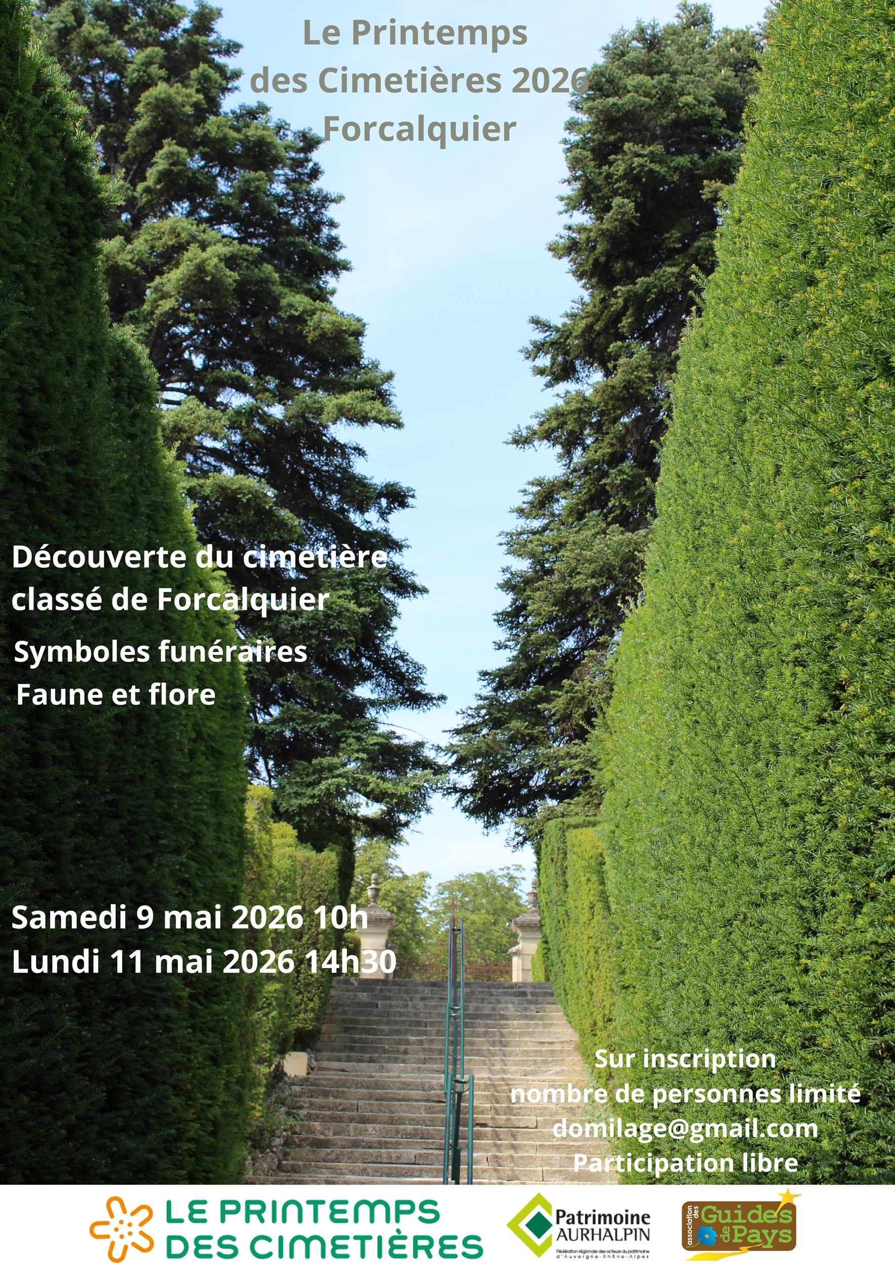 Printemps des cimeti�res : d�couverte du cimeti�re class� de Forcalquier