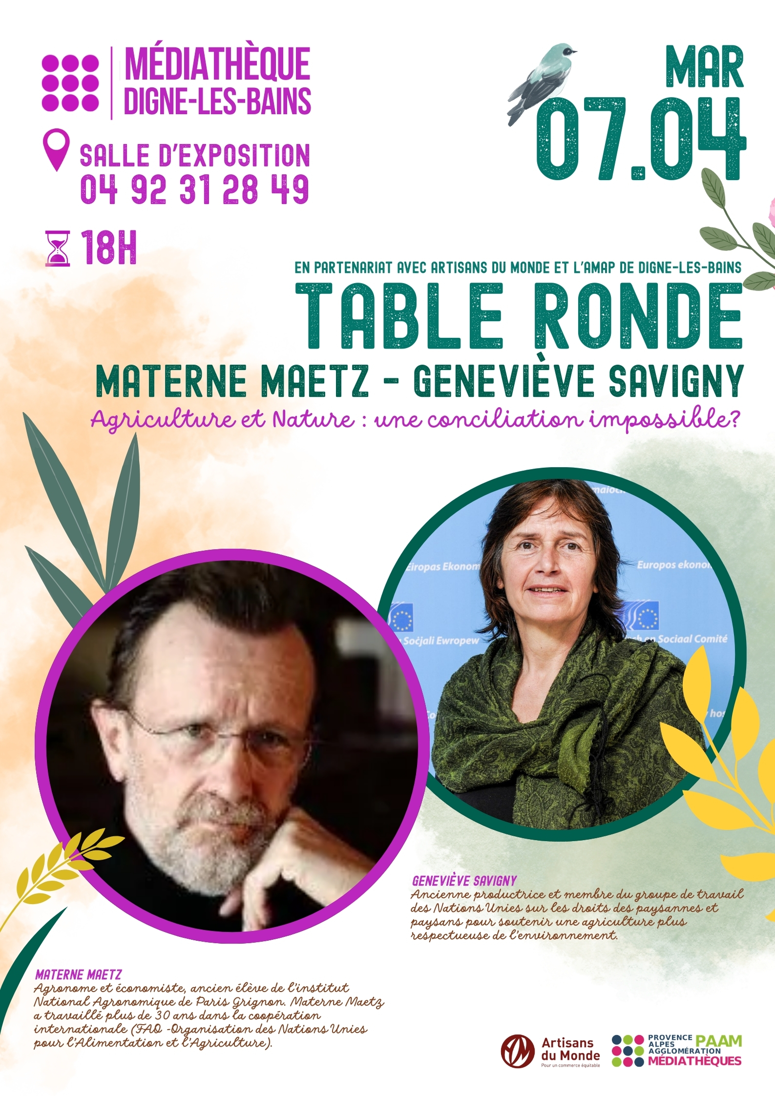 Table Ronde - Agriculture et nature : une conciliation impossible ?