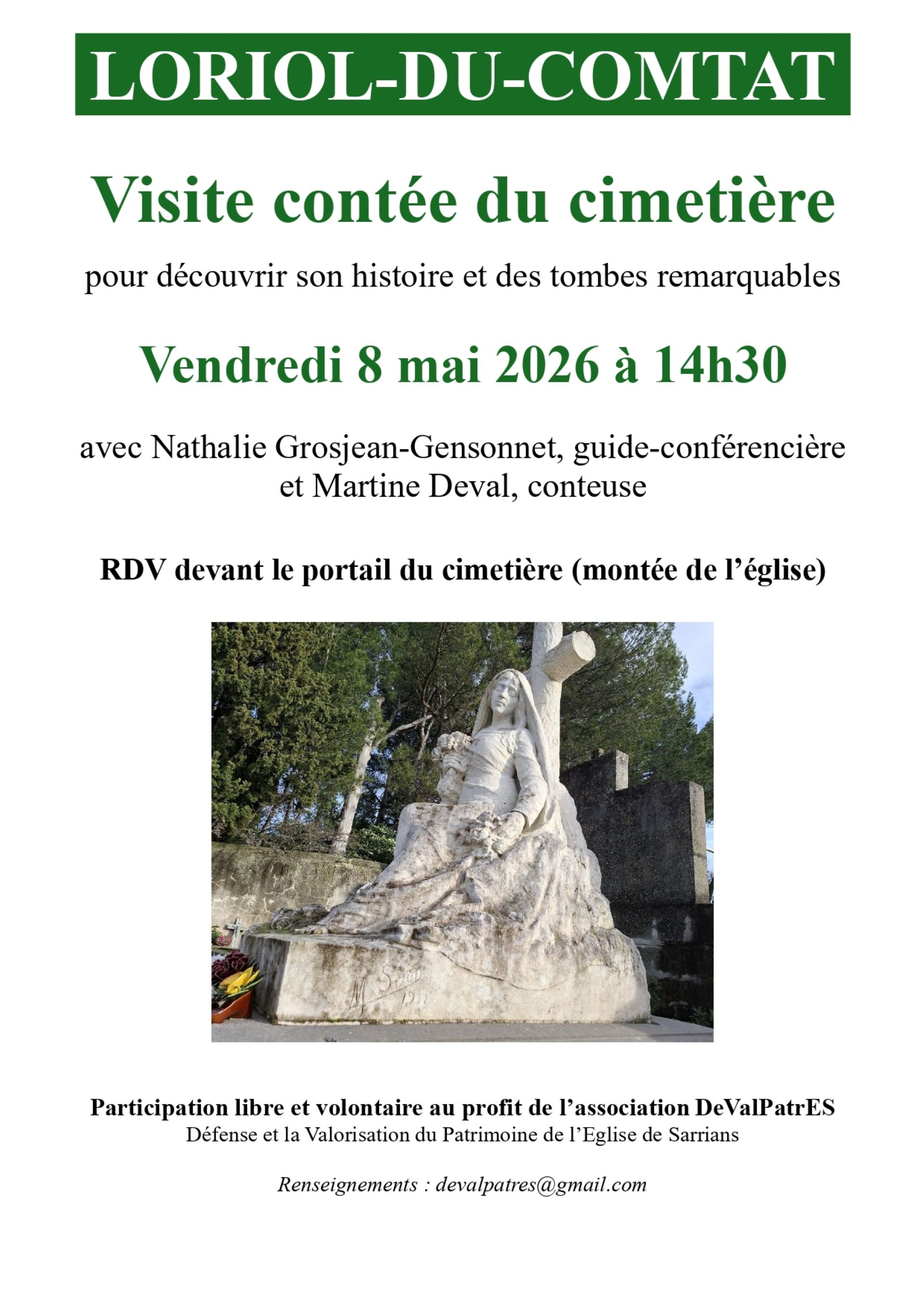 Visite cont�e du cimeti�re