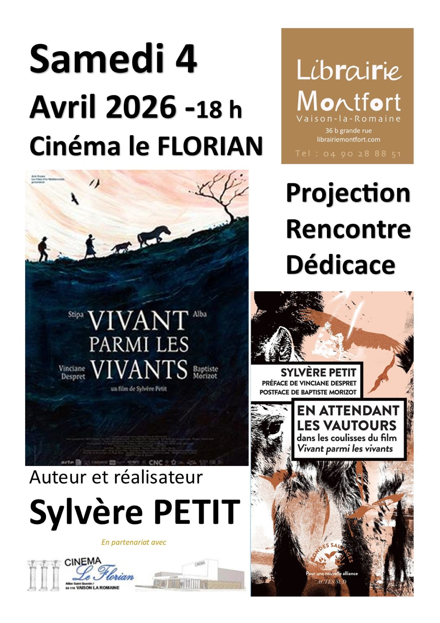 Projection, Rencontre & D�dicace avec Sylv�re Petit