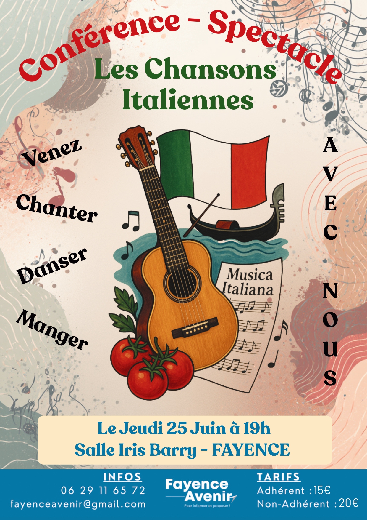 Conf�rence Spectacle Les Chansons italiennes