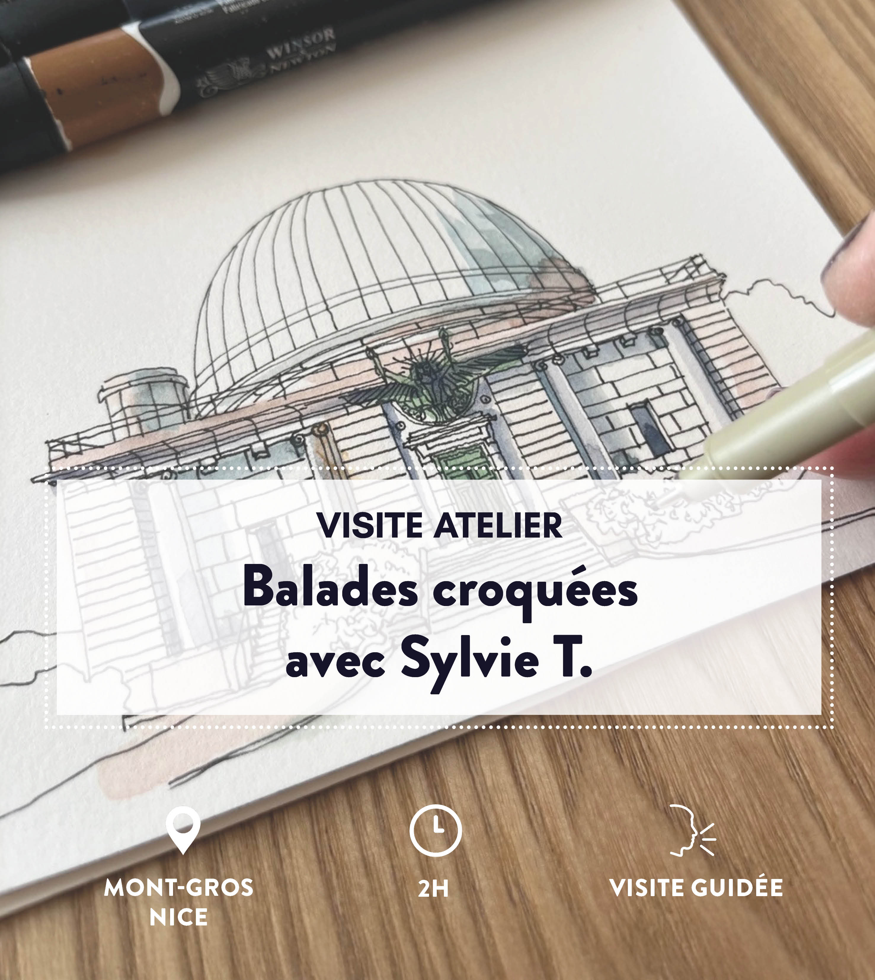Balade croqu�e de l�Observatoire avec Sylvie T.