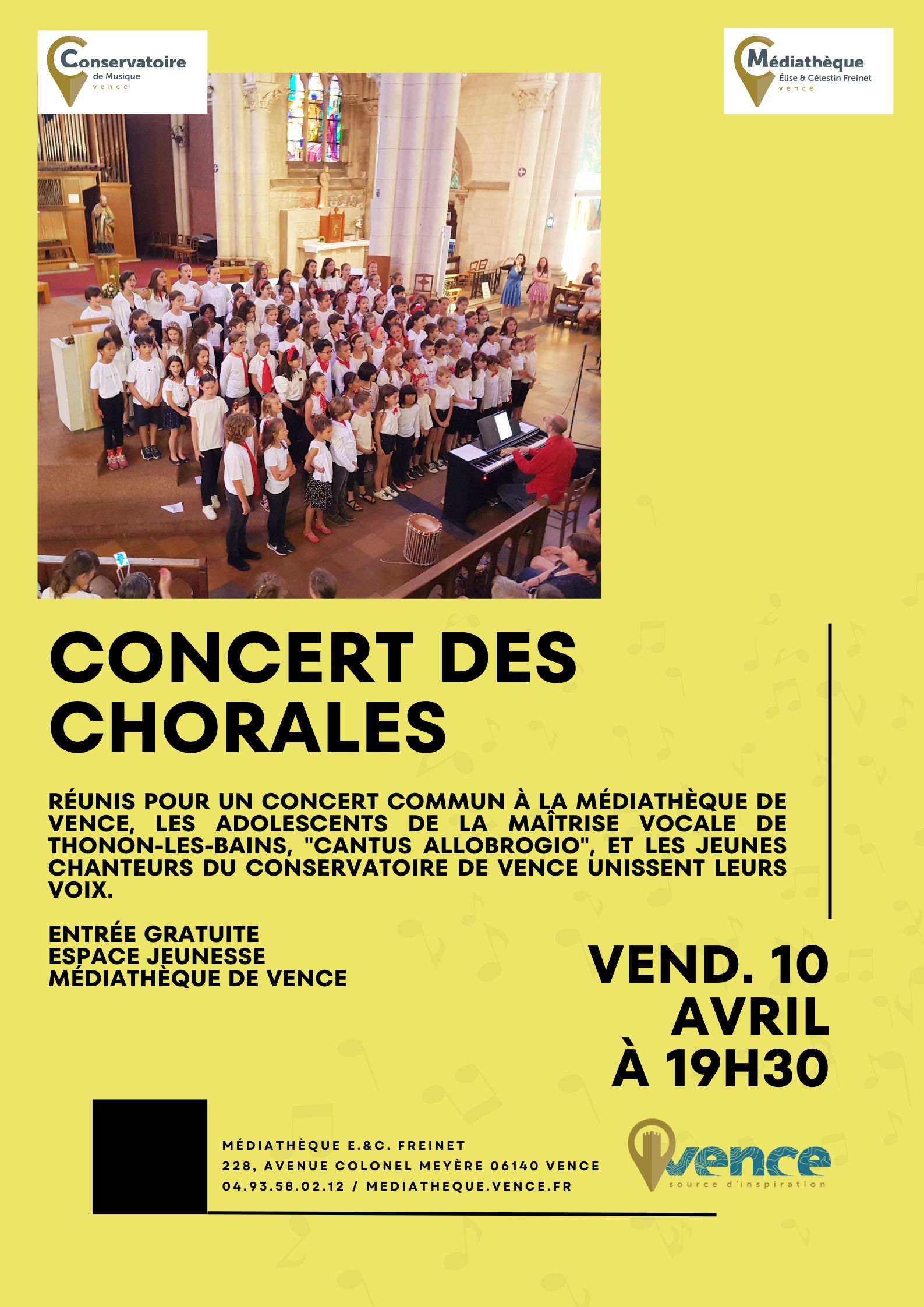 Concert des chorales de Thonon-les-Bains et Vence