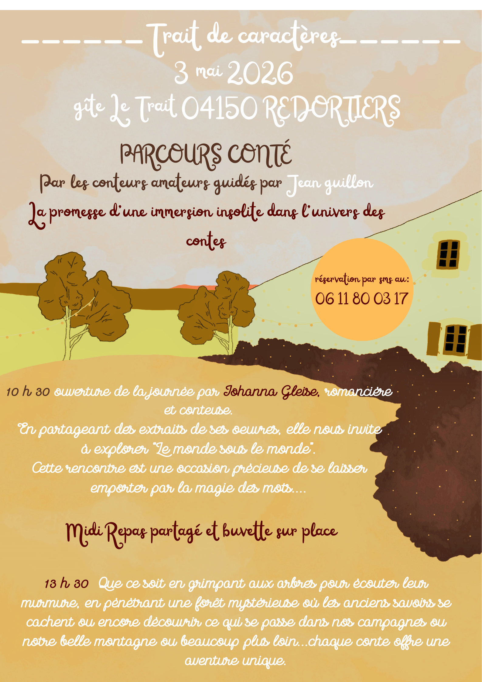 Parcours Cont� avec Jean GUILLON et des conteurs amateurs