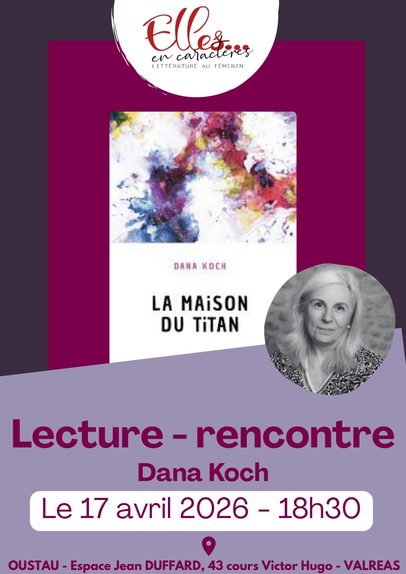 Lecture-rencontre avec Dana Koch