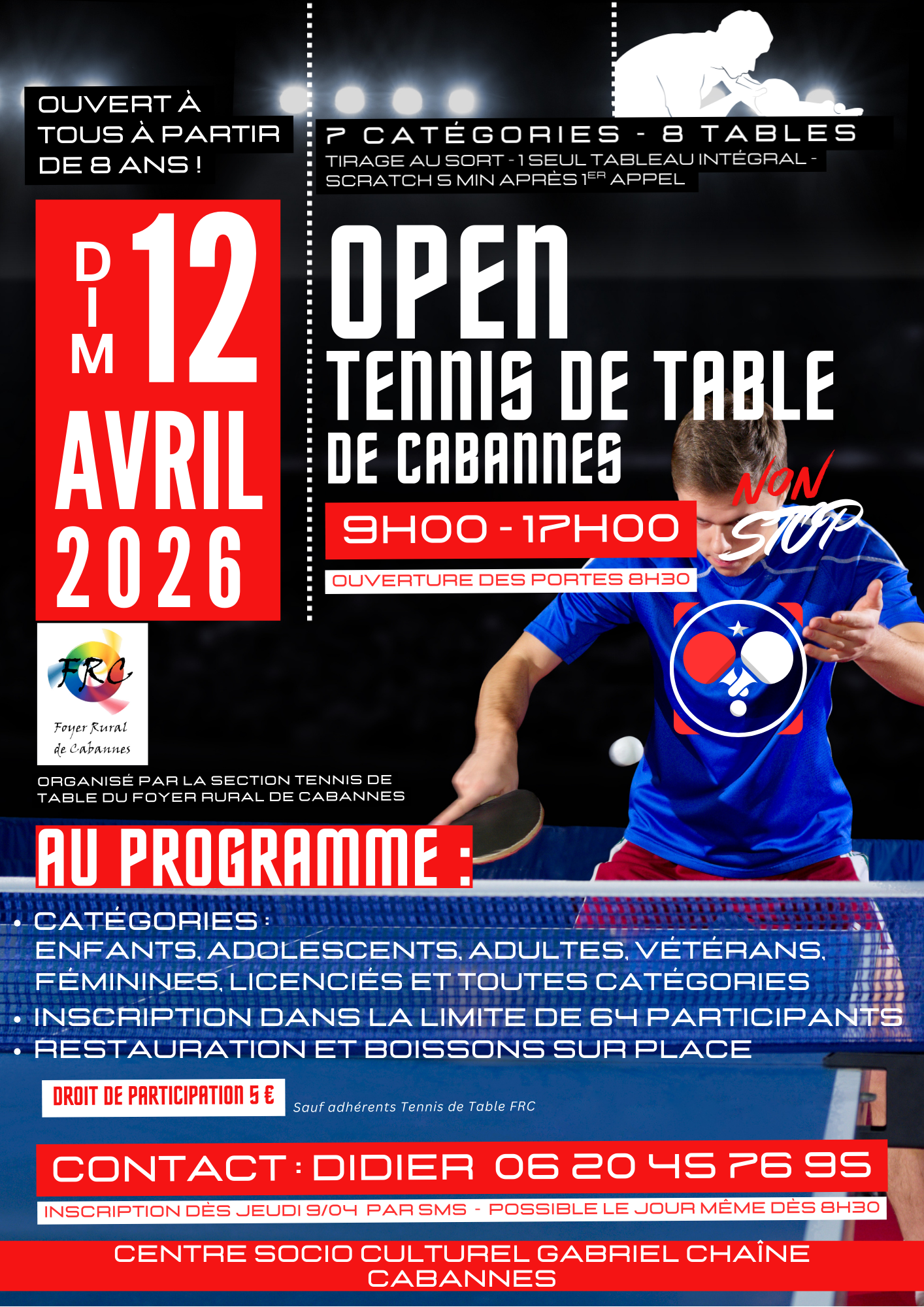 Open tennis de table de Cabannes