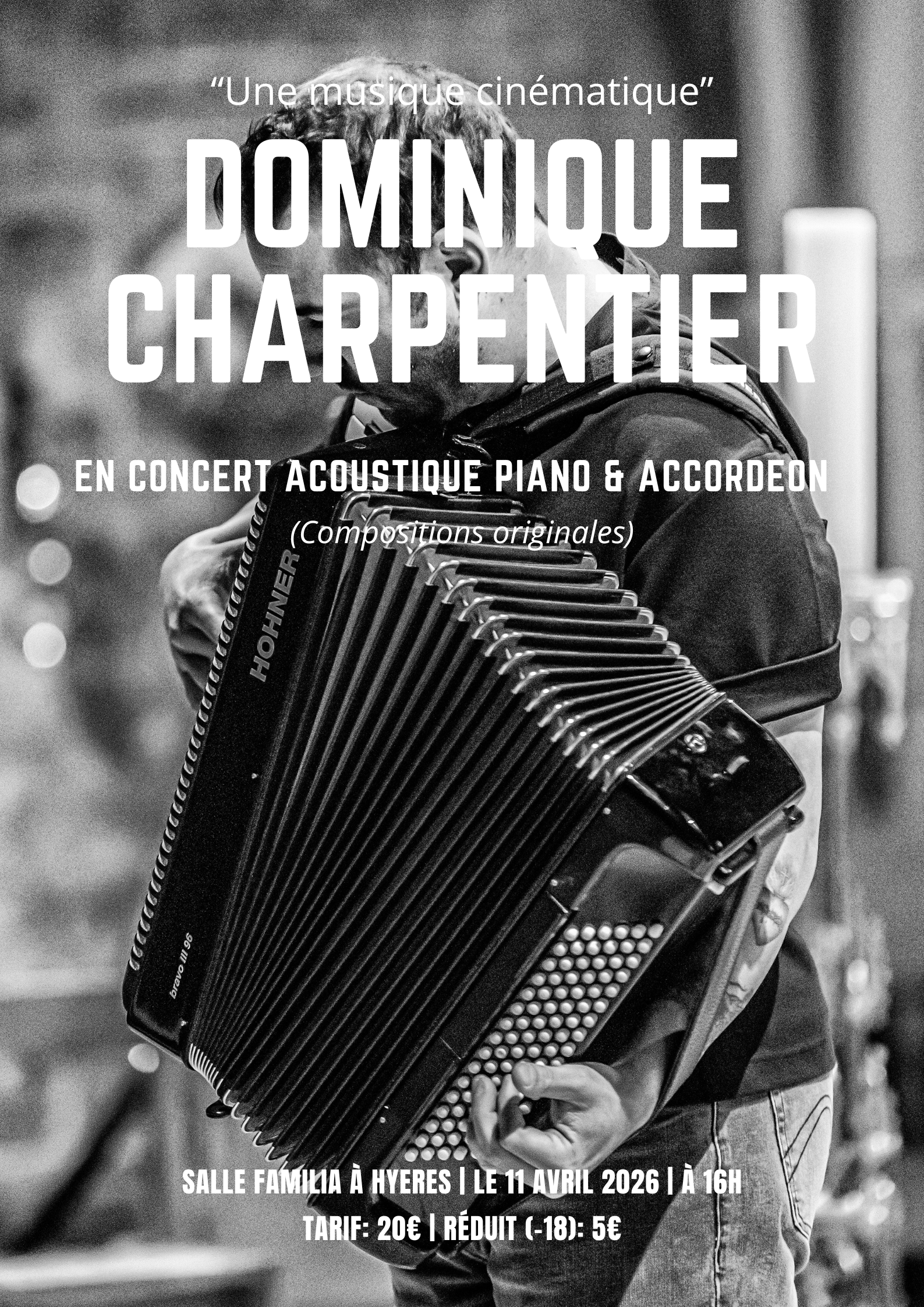 Concert accoustique piano et accordeon