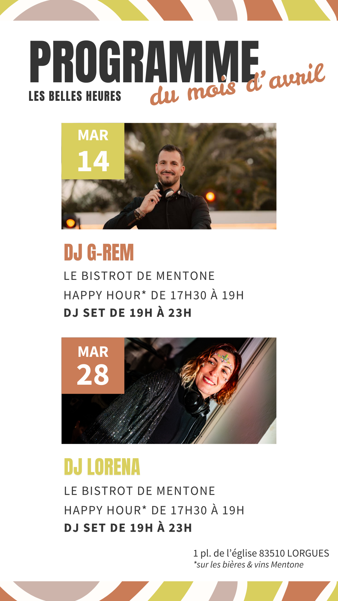 Les Belle Heures 2026- DJ LORENA- Maison deMentone
