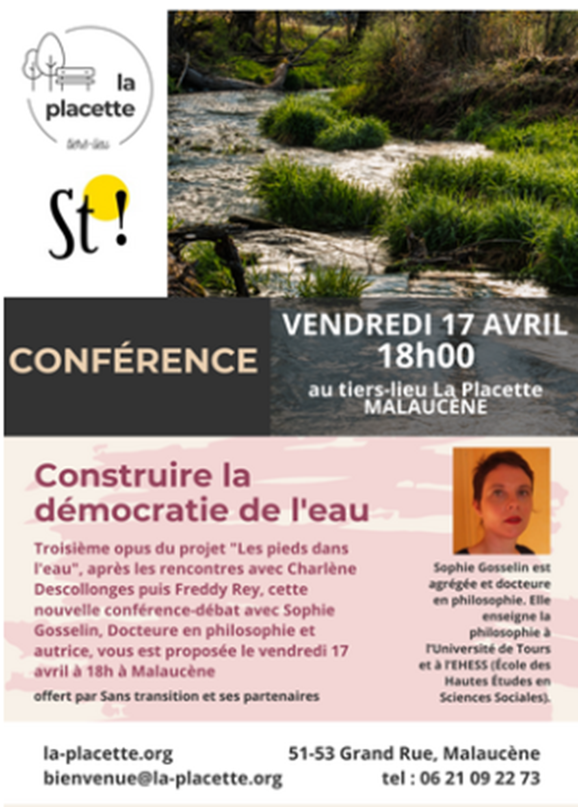 Conf�rence : construire la d�mocratie de l'eau