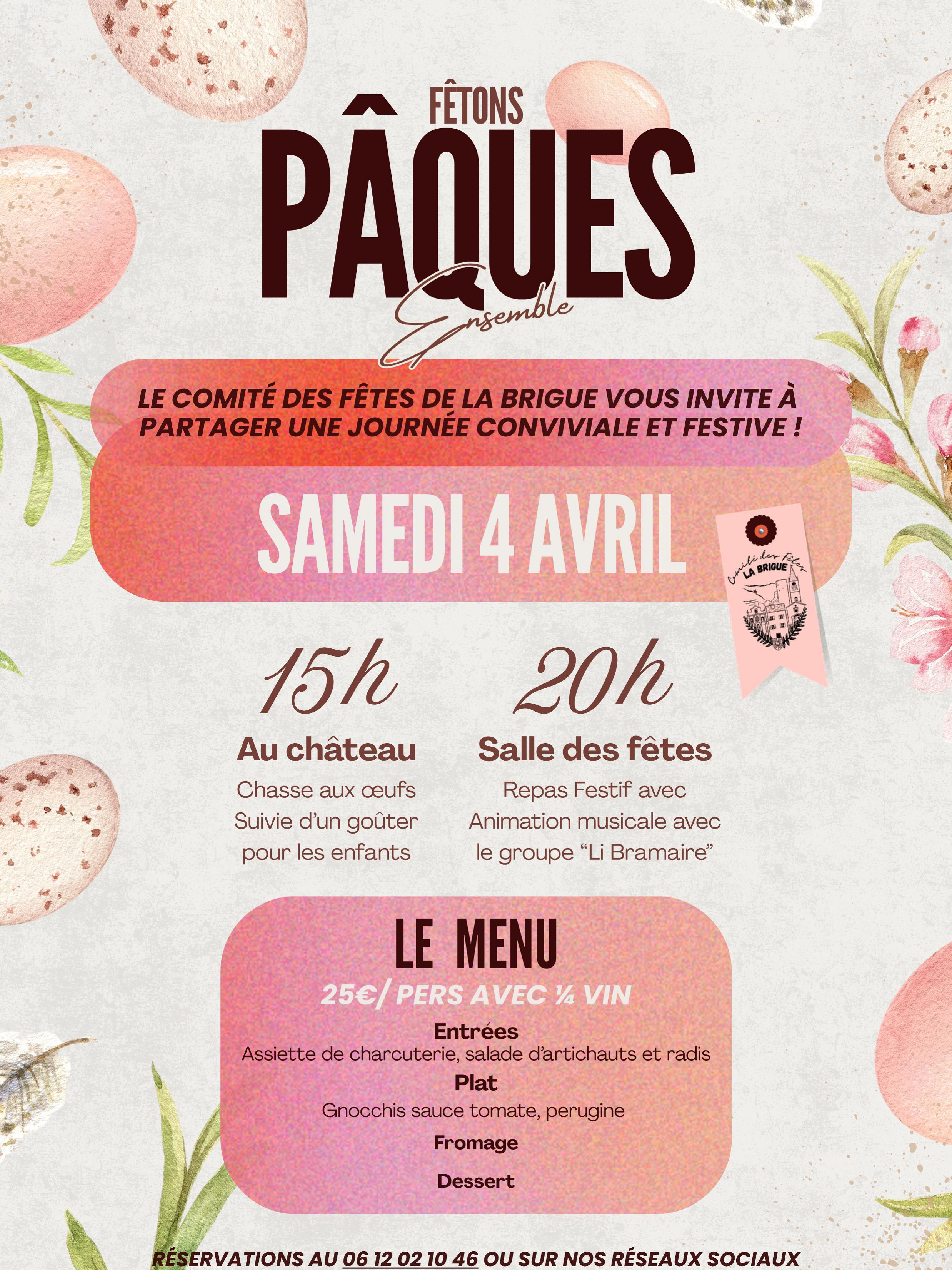 F�tons P�ques ensemble, Association Comit� des f�tes de La Brigue