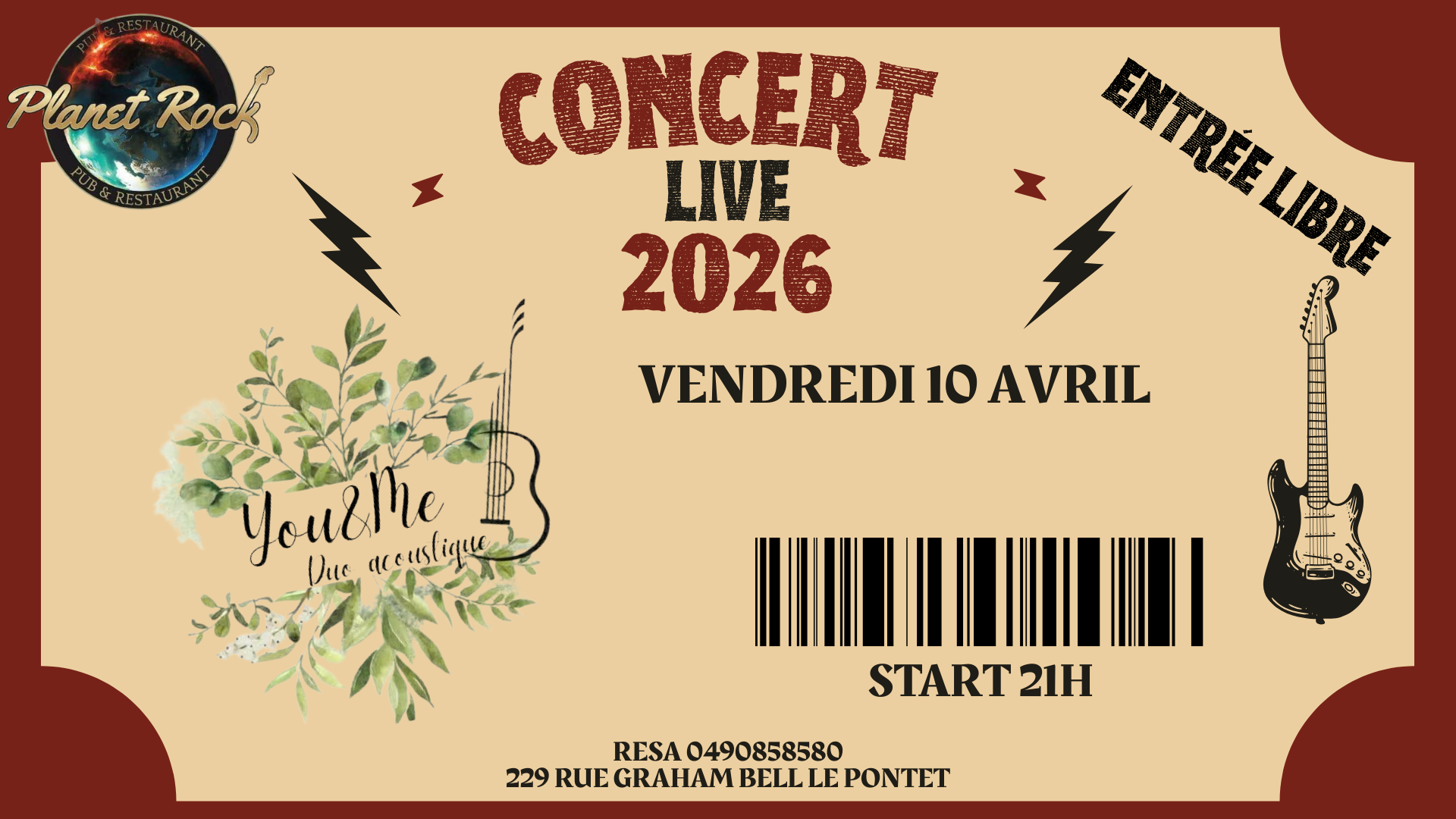 Concert Live You & Me Duo Accoustique