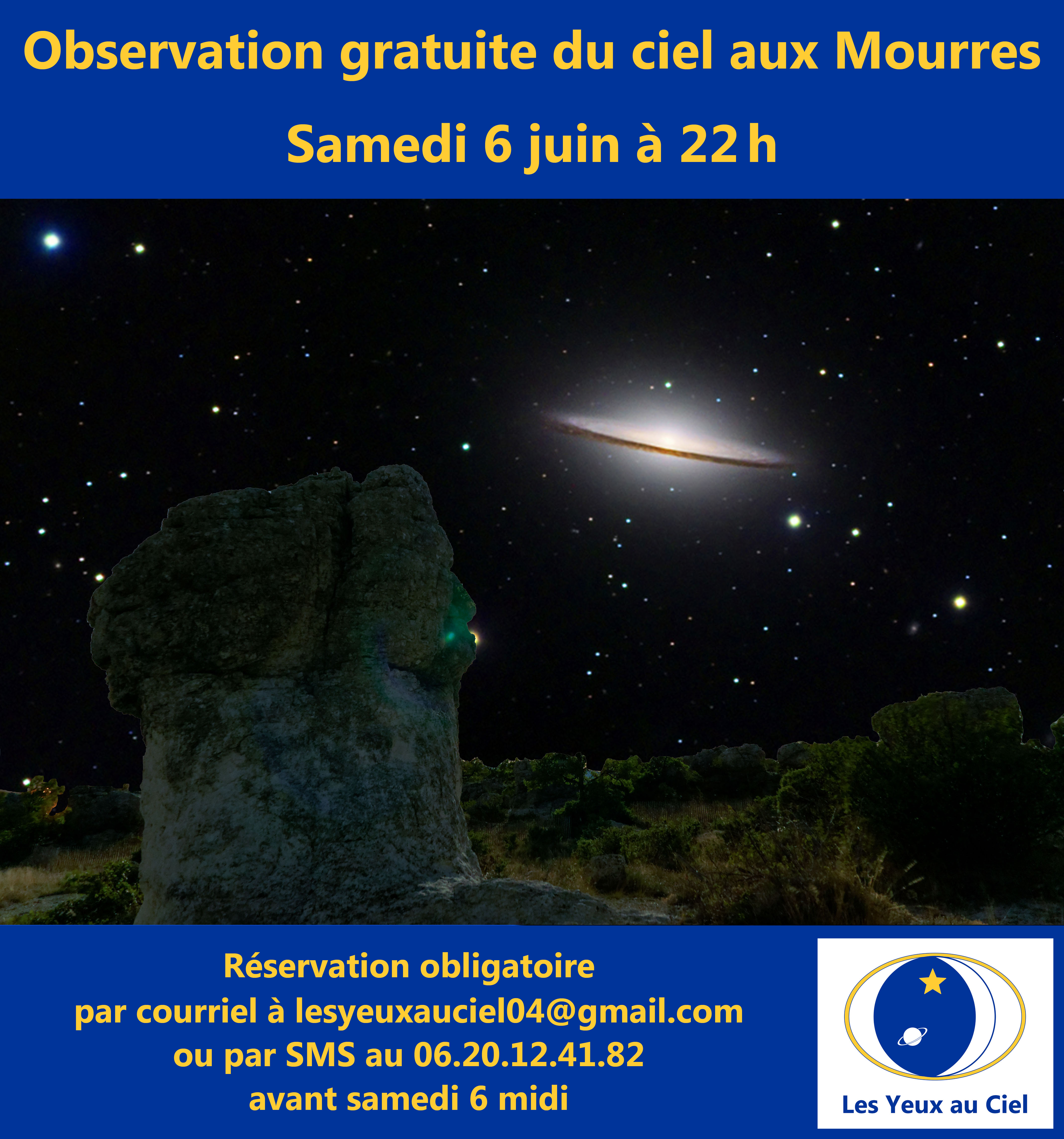 Observation du ciel aux Mourres