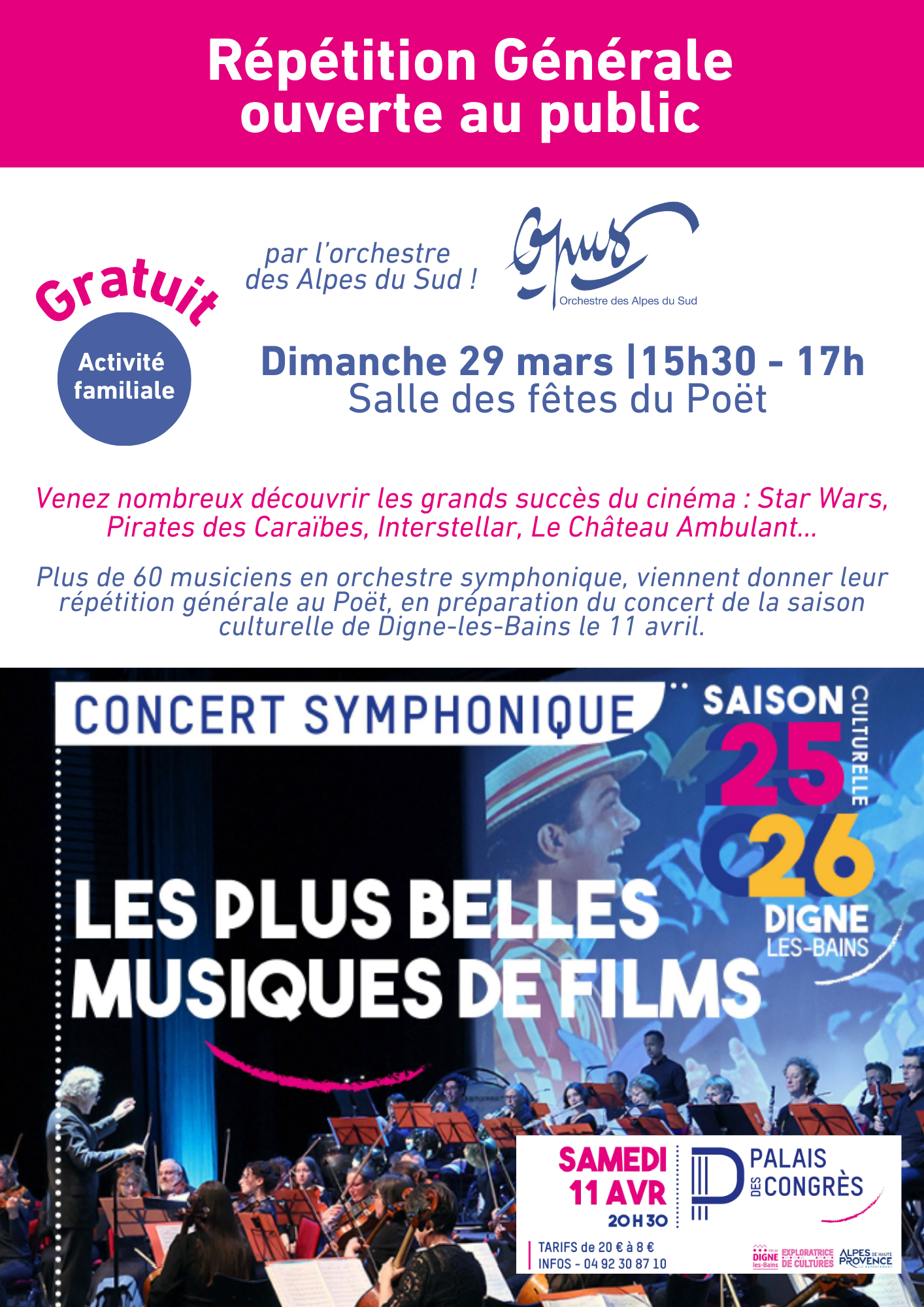 R�p�tition publique de l'orchestre Opus