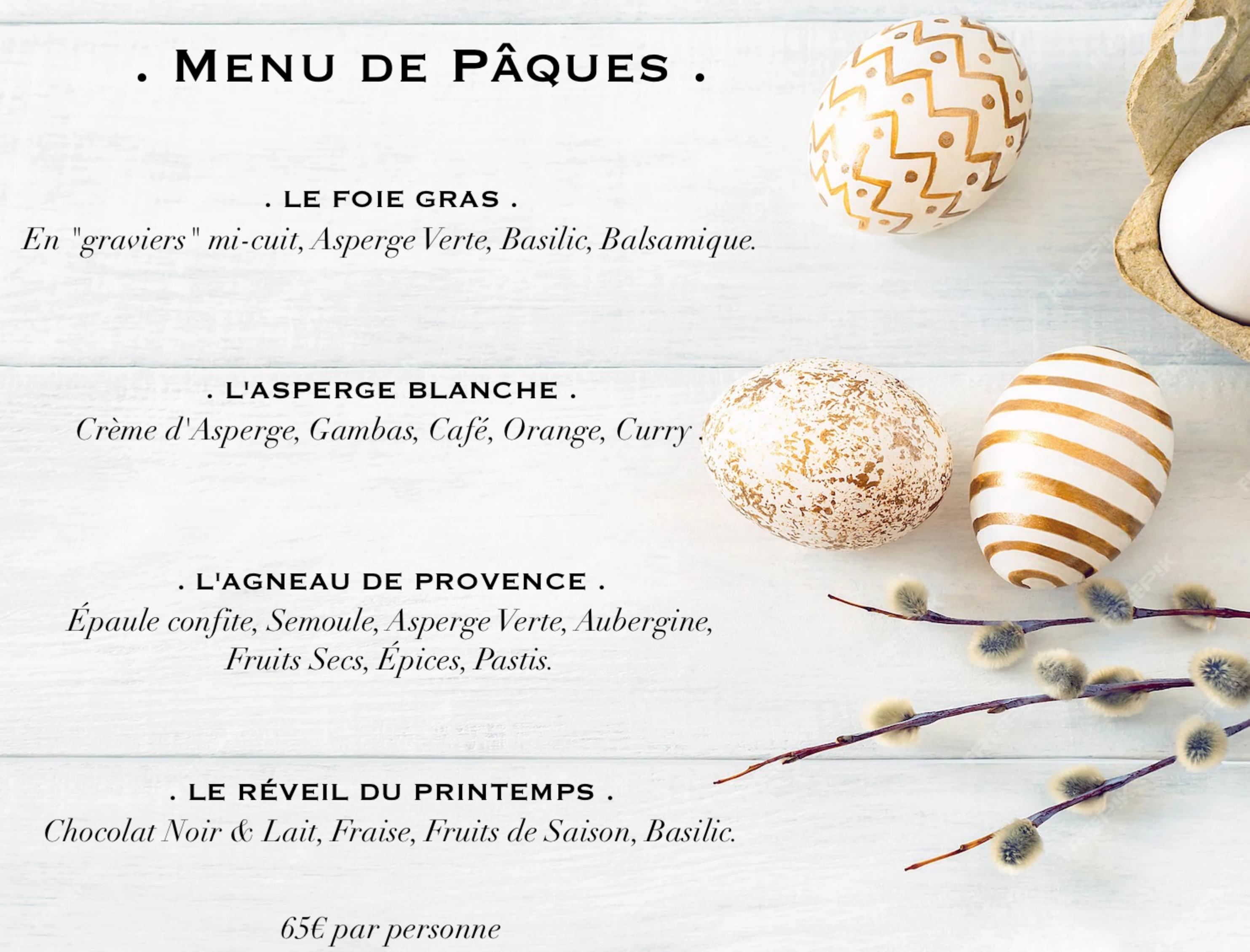 Menu de P�ques