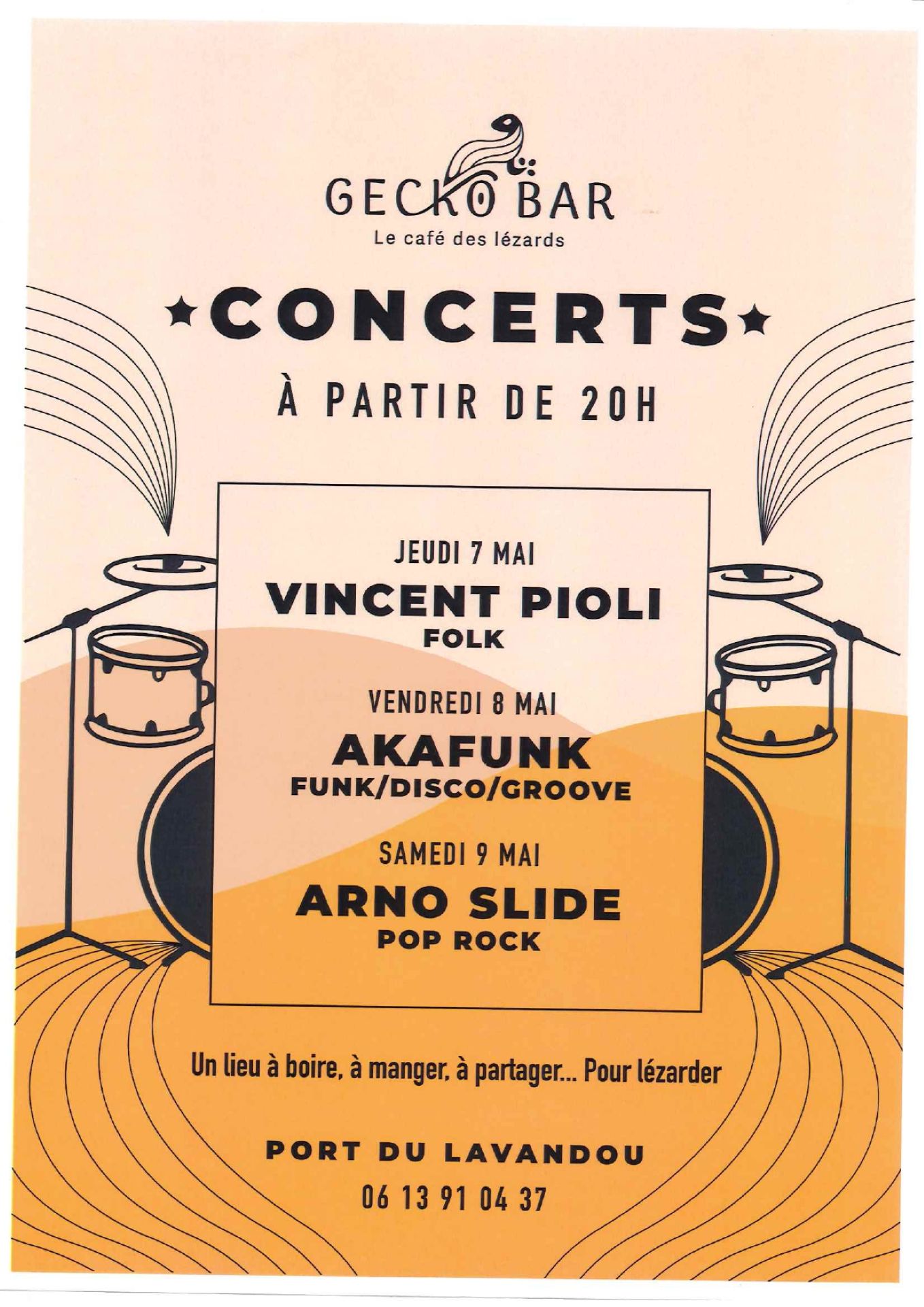 Concerts au Gecko Bar