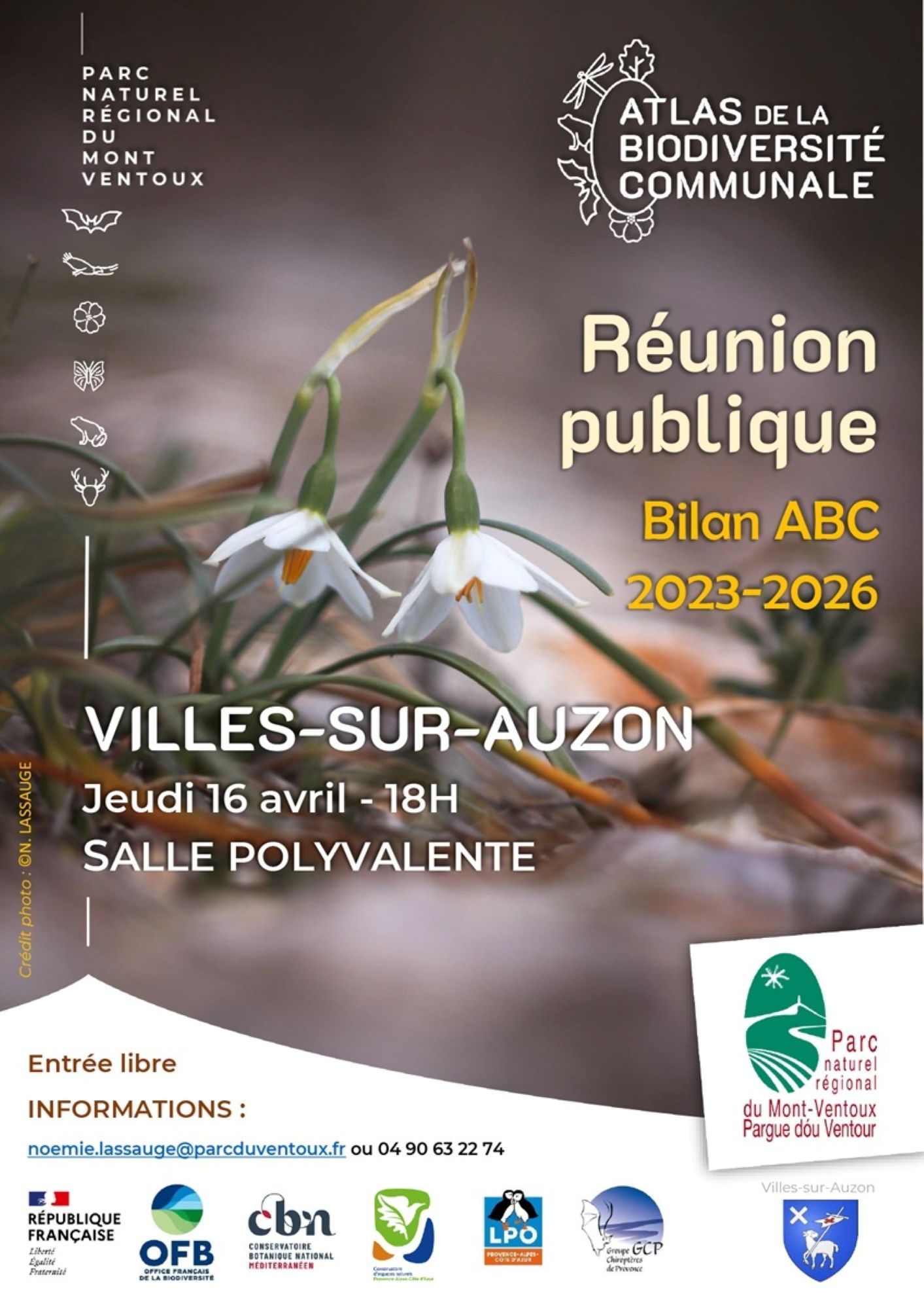 Les Rendez-Vous du Parc : R�union publique - Bilan ABC � Villes-sur-Auzon