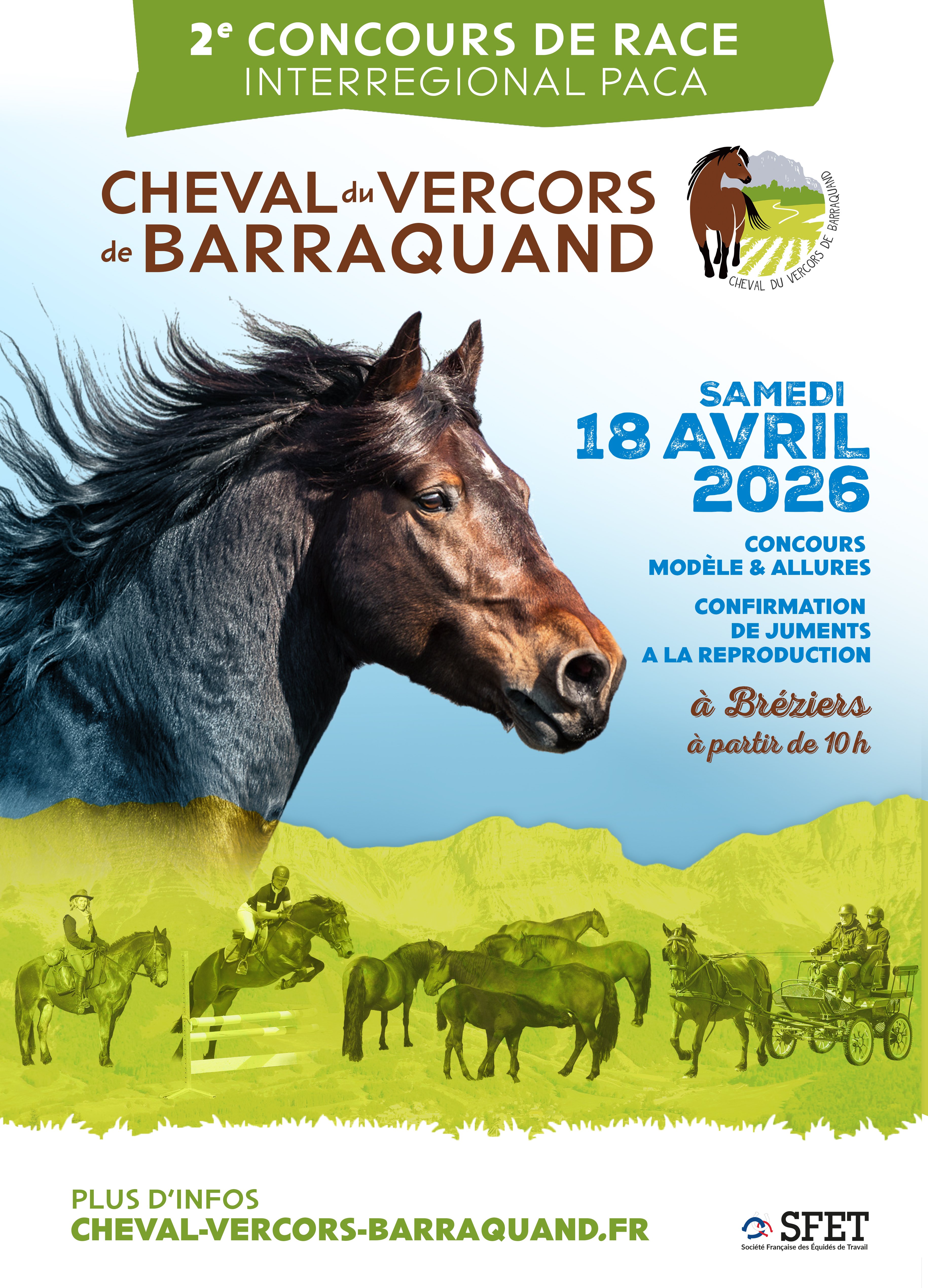 Concours r�gional Cheval du Vercors de Barraquand