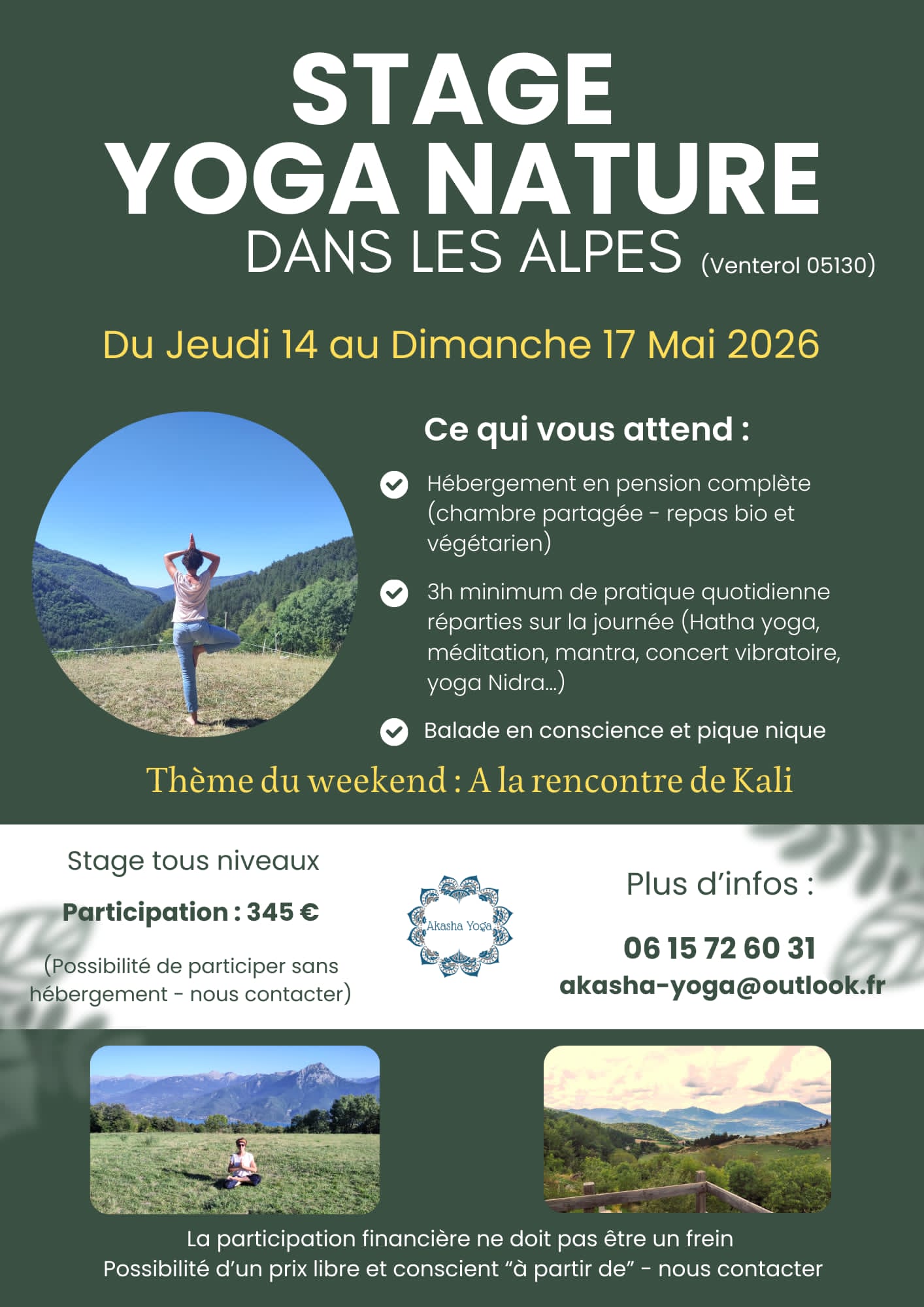 Stage Yoga et Nature