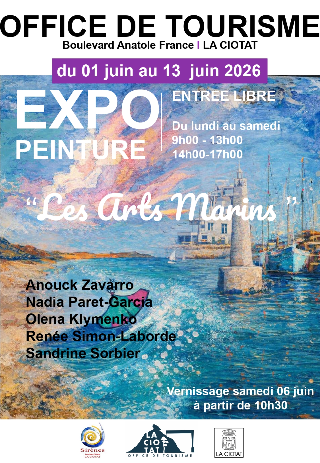 Exposition de peintures par l'association Sir�nes les arts marins