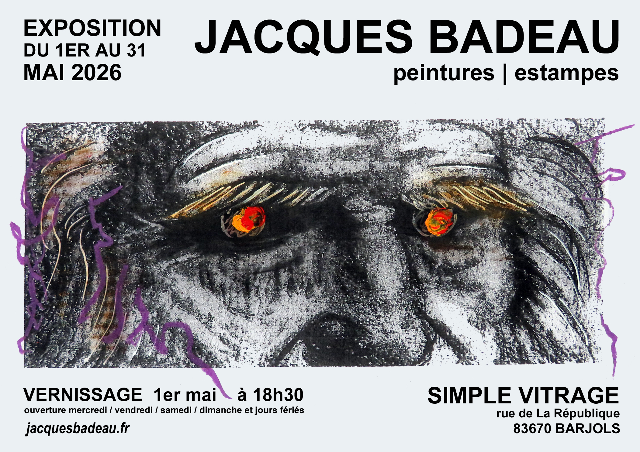 Vernissage de l'exposition Jacques Badeau