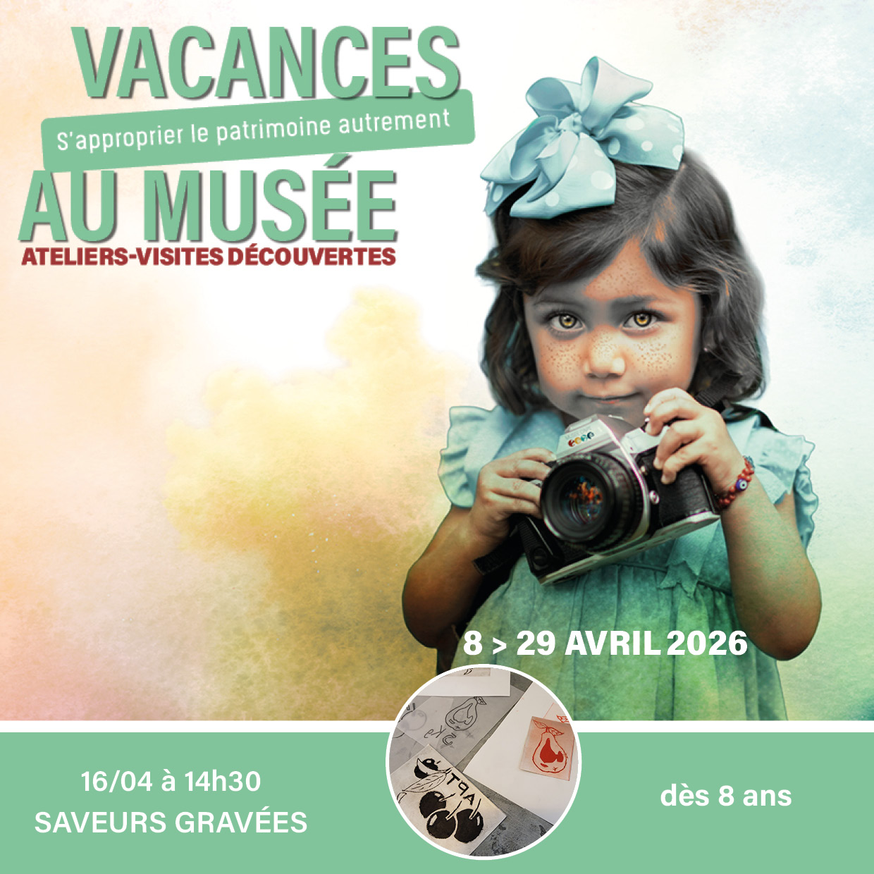 Vacances au Mus�e - Ateliers-visites d�couvertes - Saveurs grav�es