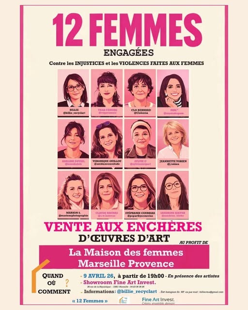 12 Femmes : vente aux ench�res d'oeuvres d'art