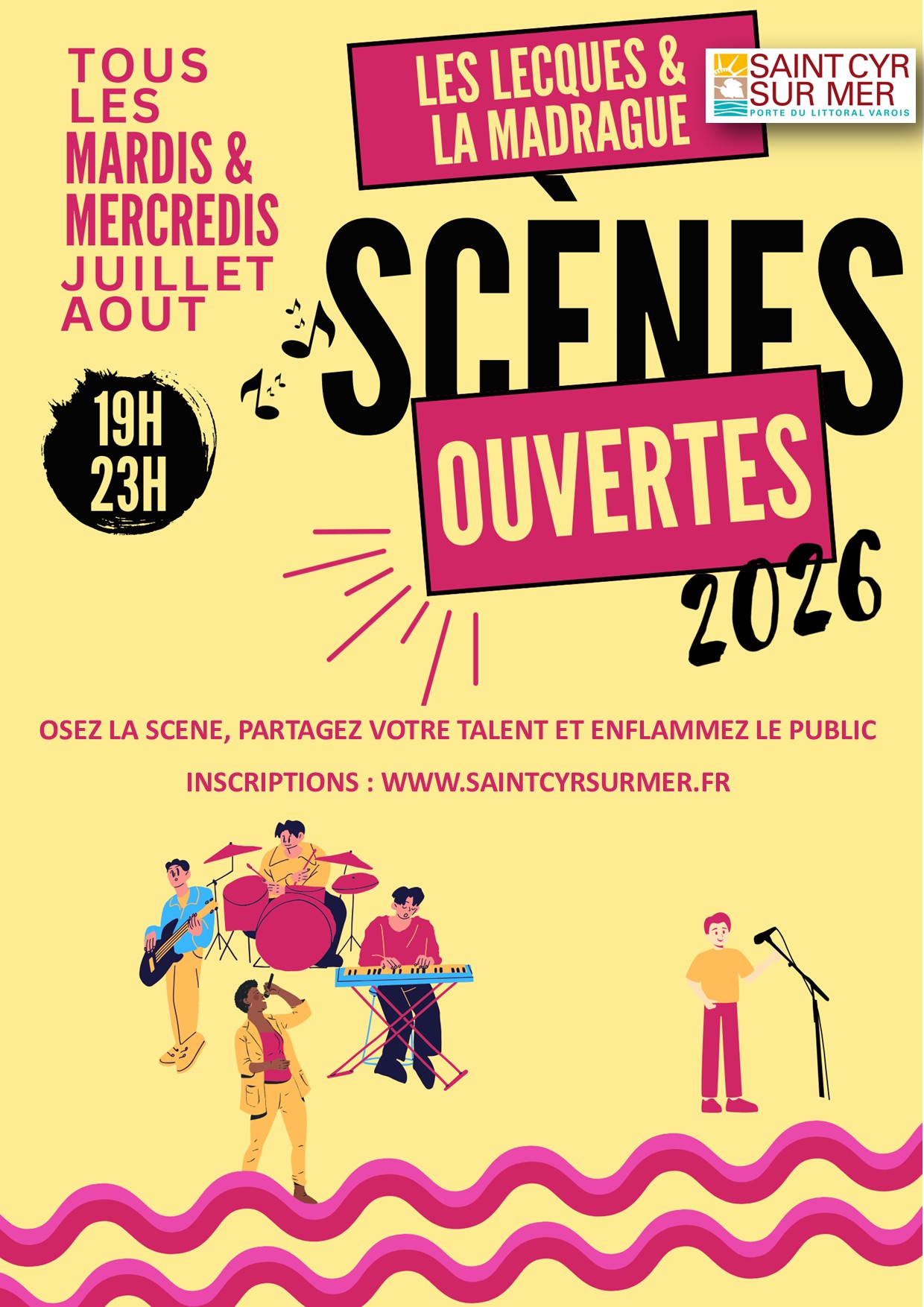 Sc�ne ouverte sur le port des Lecques