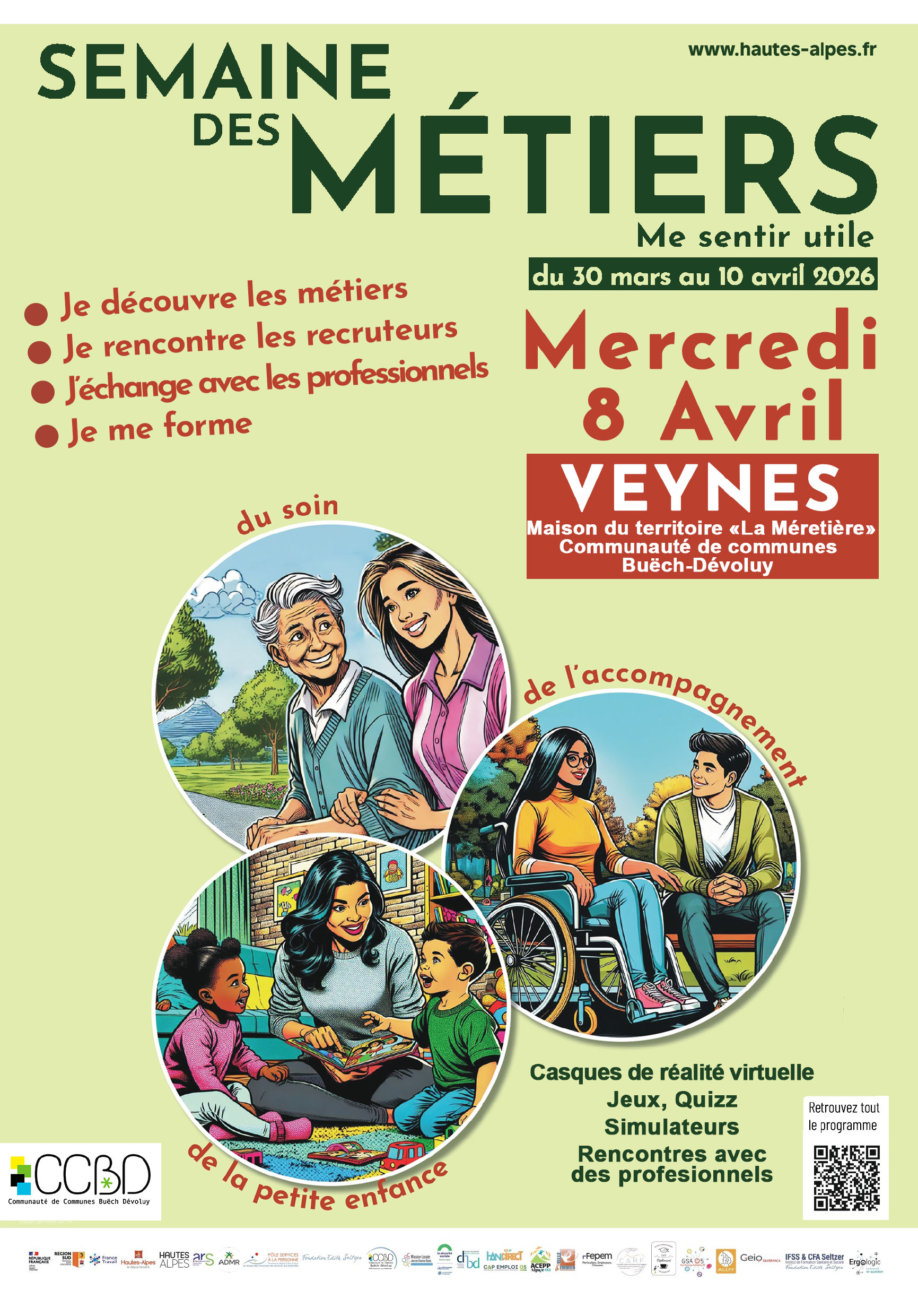 Journ�e m�tiers du soin, de l'accompagnement, de la petite enfance.